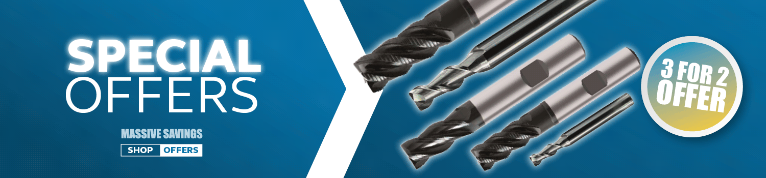 Image highlighting 3 for 2 offer on certain milling cutter ranges.