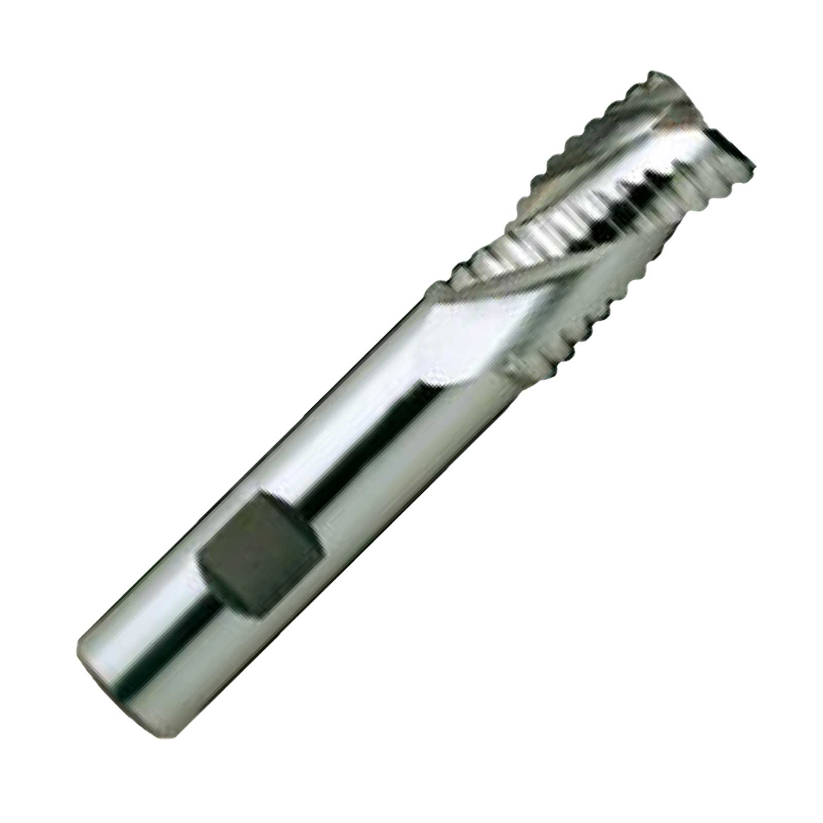 CLARKSON TiAIN HSS Co8 3 Flute 37 Degree Helix Coarse Pitch Short Length Roughing End Mill..