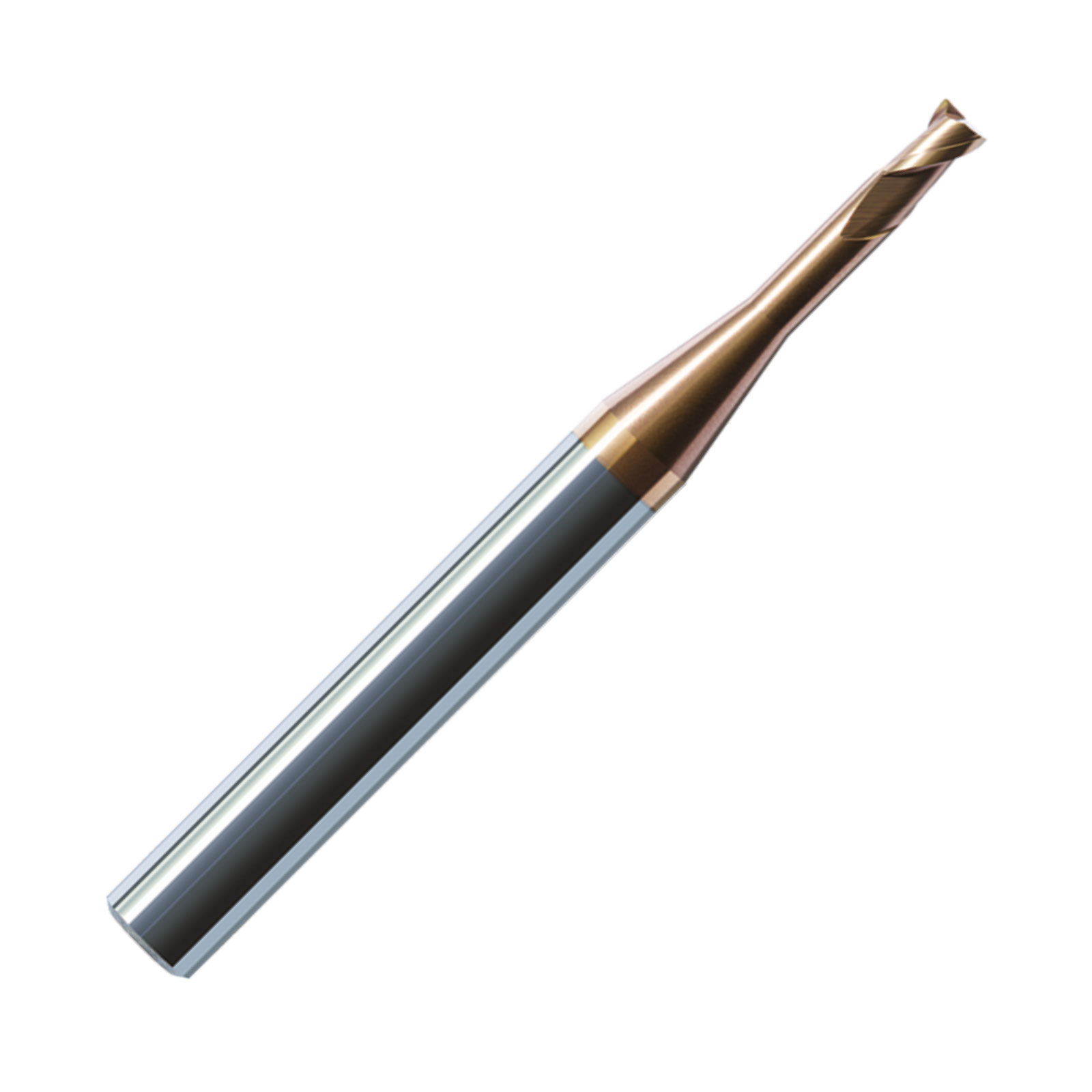 ZCC-CT HM-2EP 2 Flute Slot End Mill with Short Cutting Edge and Long Neck..