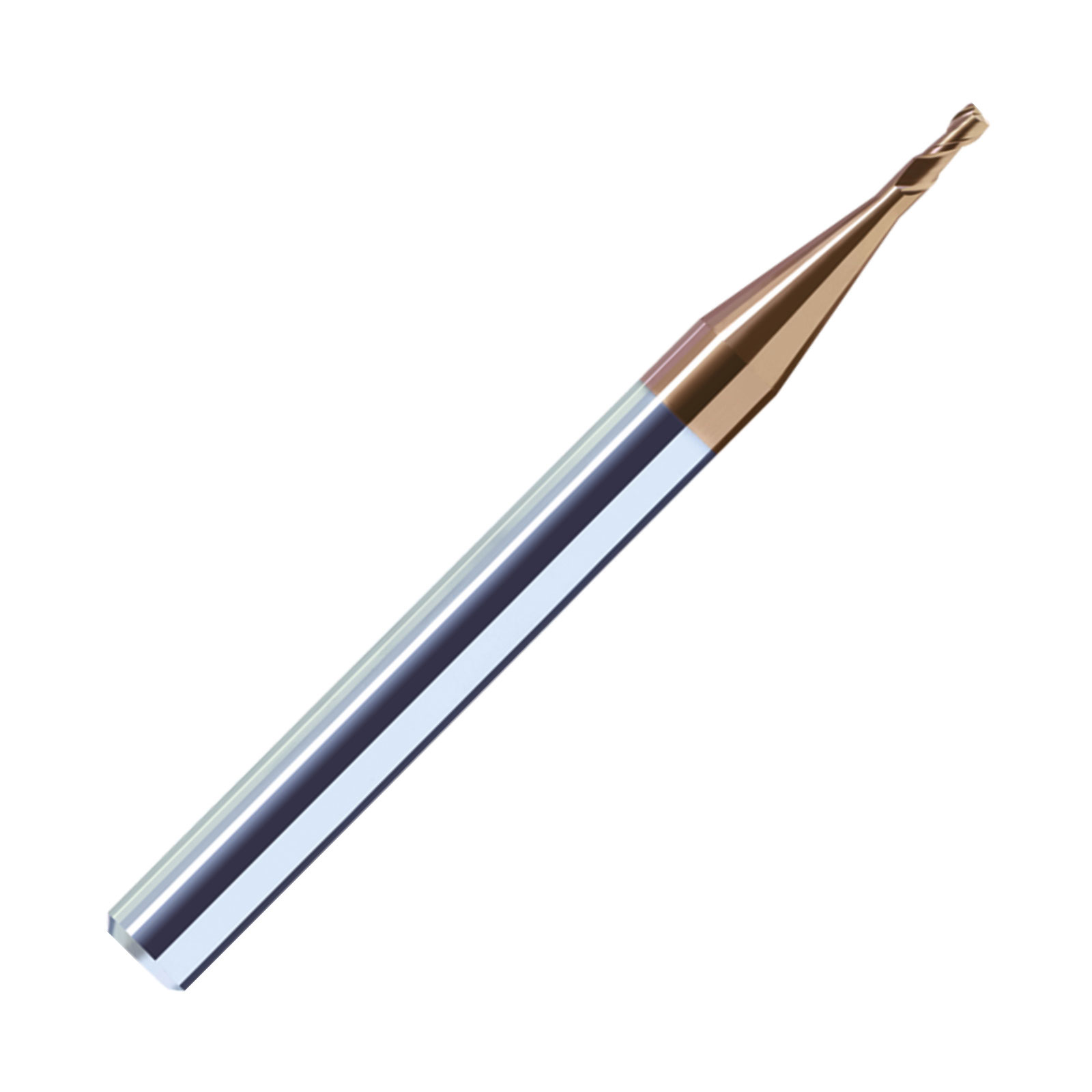 ZCC-CT HM-2ES 2 Flute Micro Diameter End Mill with Straight Shank.