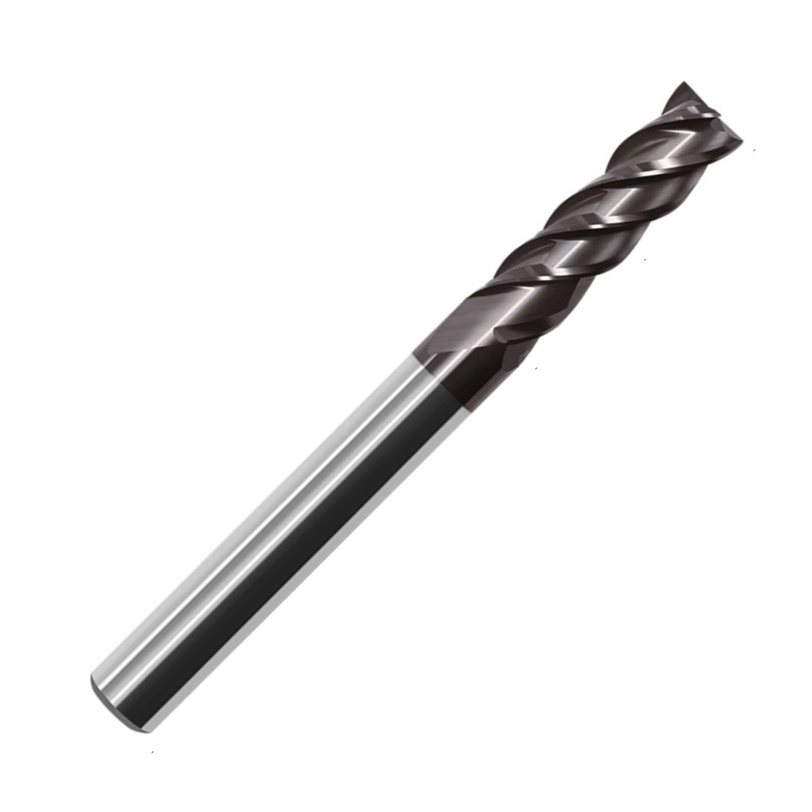 ZCC-CT UM-4EL 4 Flute Long Length AlCrN Coated High Performance Variable Helix Solid Carbide End Mill.