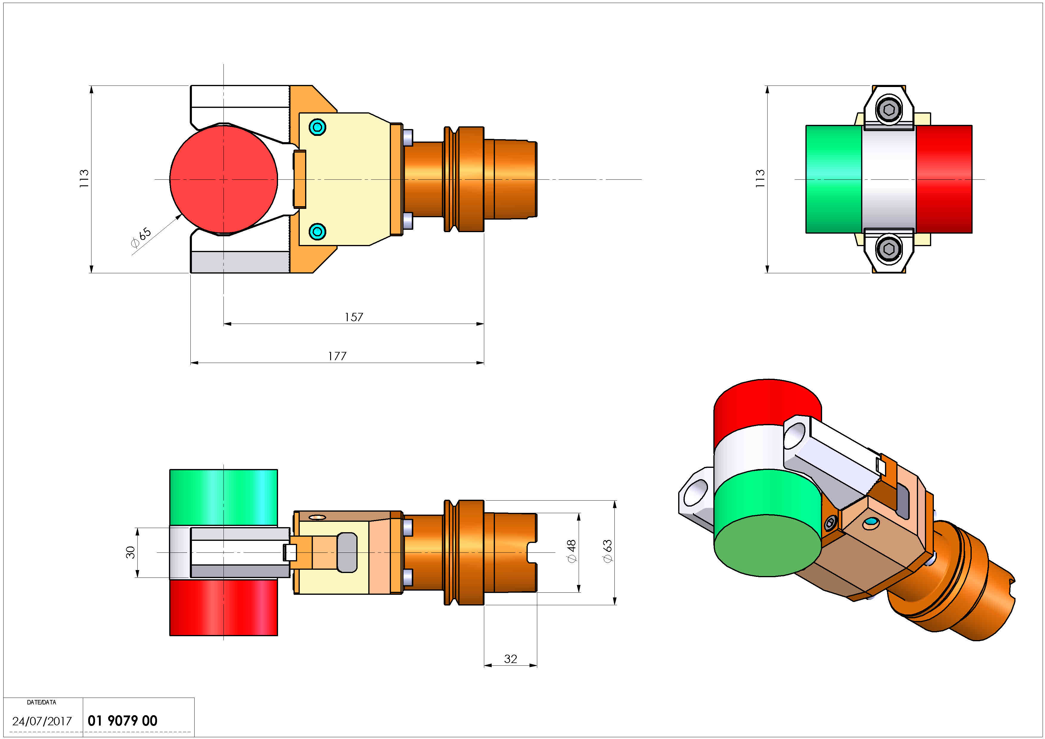 Technical image - ATR MANIPOLATORE HSK-63 MZ.