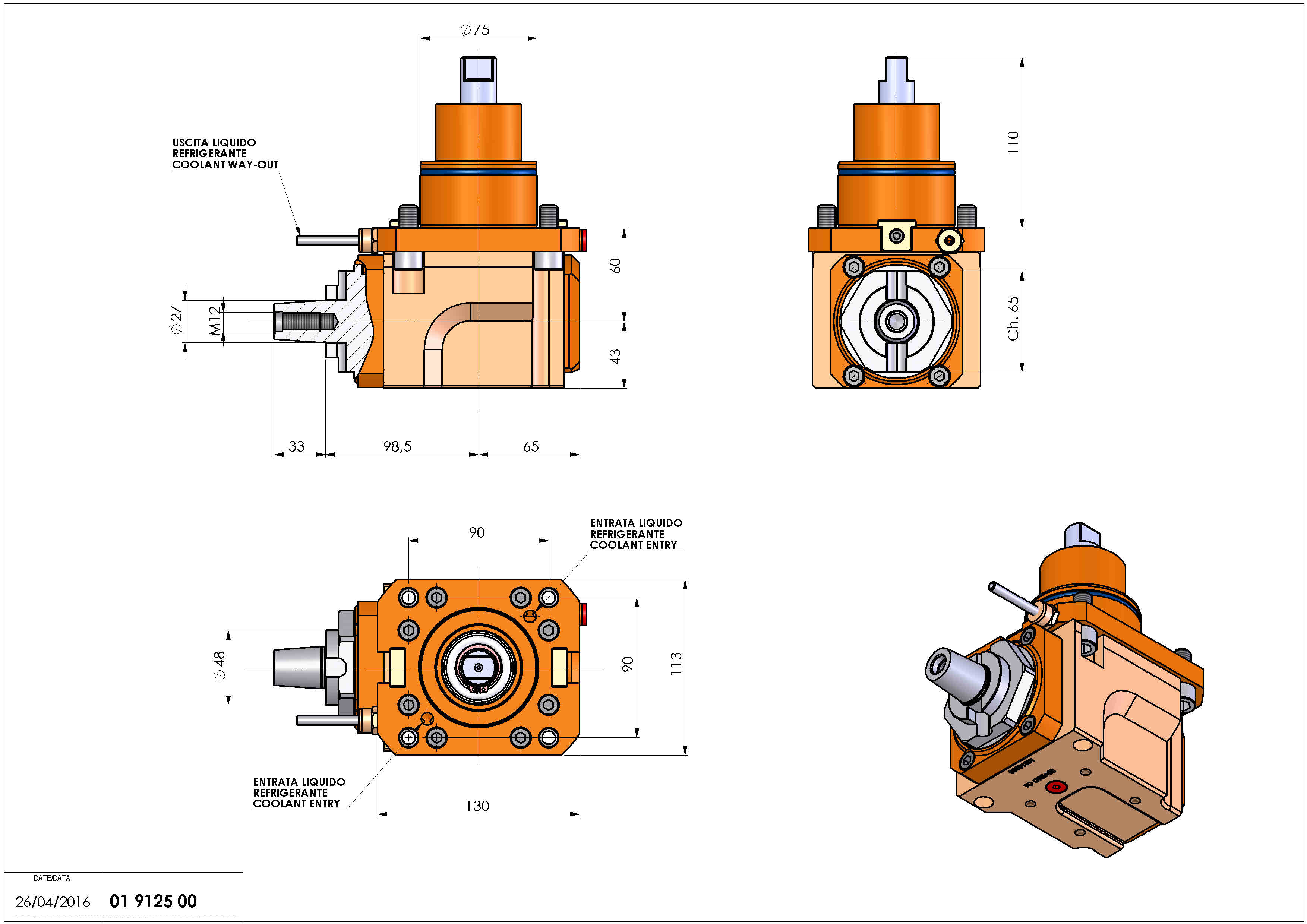Technical image - LT-A BMT75 D27 CONICO 4 H60.
