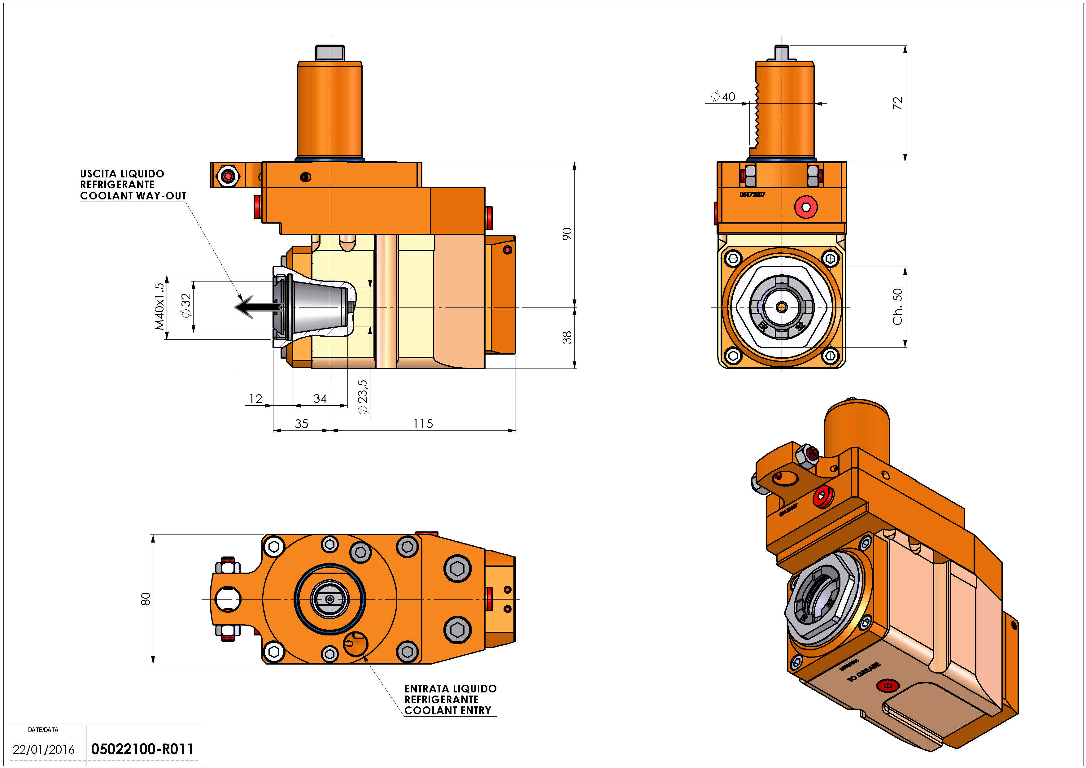 Technical image - LT-A VDI40 ER32F OFS RF H90 TZ.