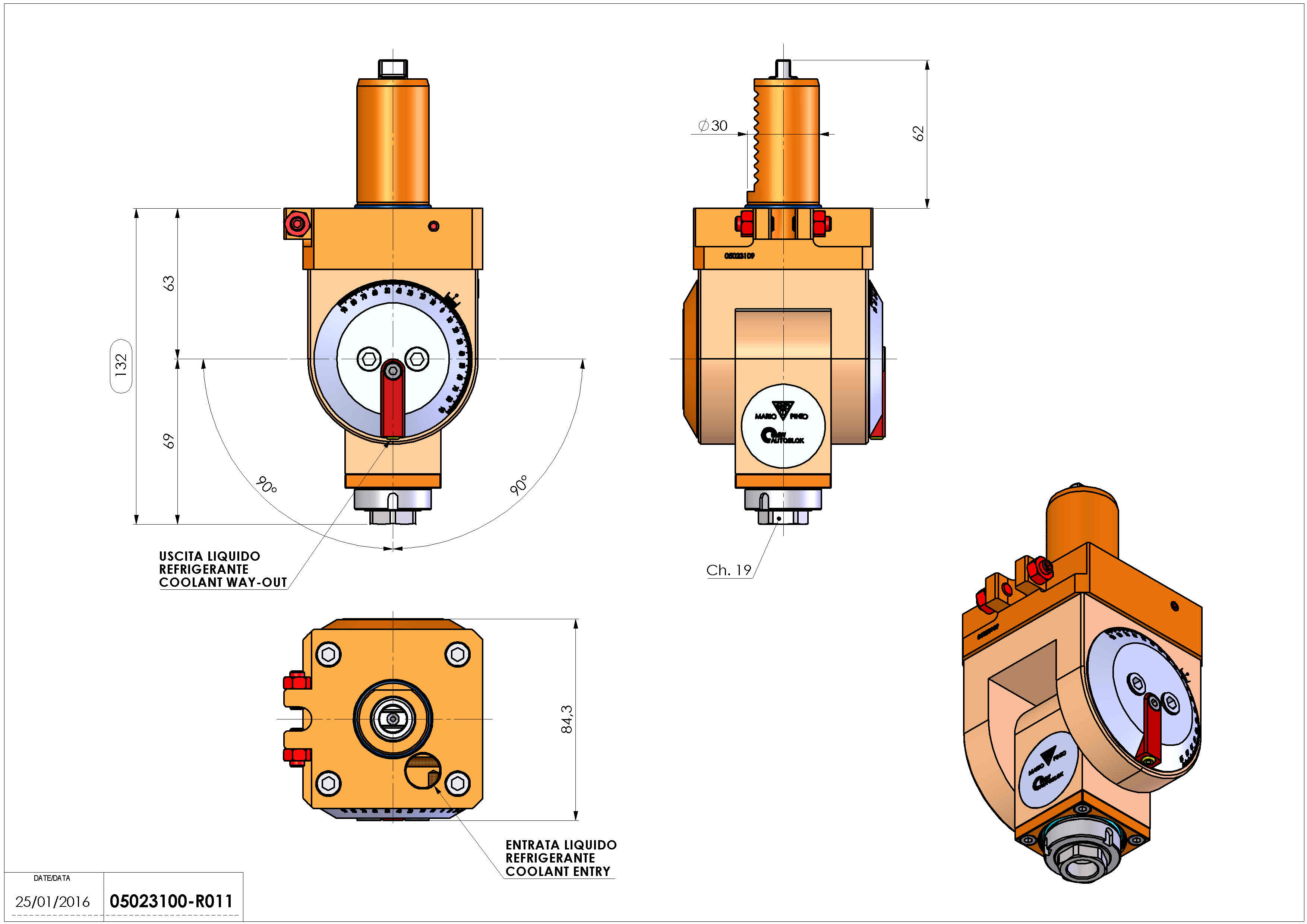 Technical image - LT-T VDI30 ER16F H63-132 TZ.