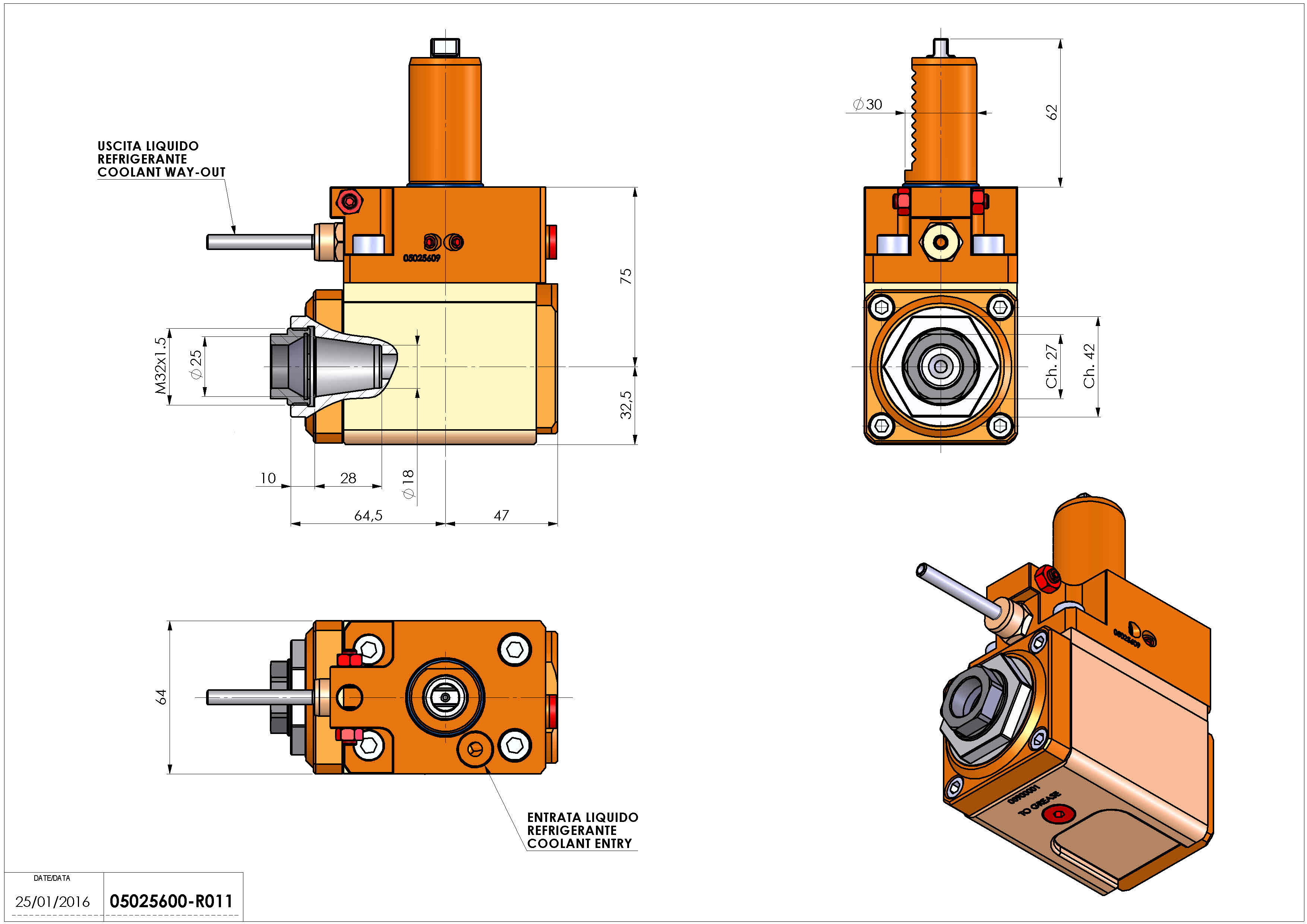 Technical image - LT-A VDI30 ER25F L H75 TZ.