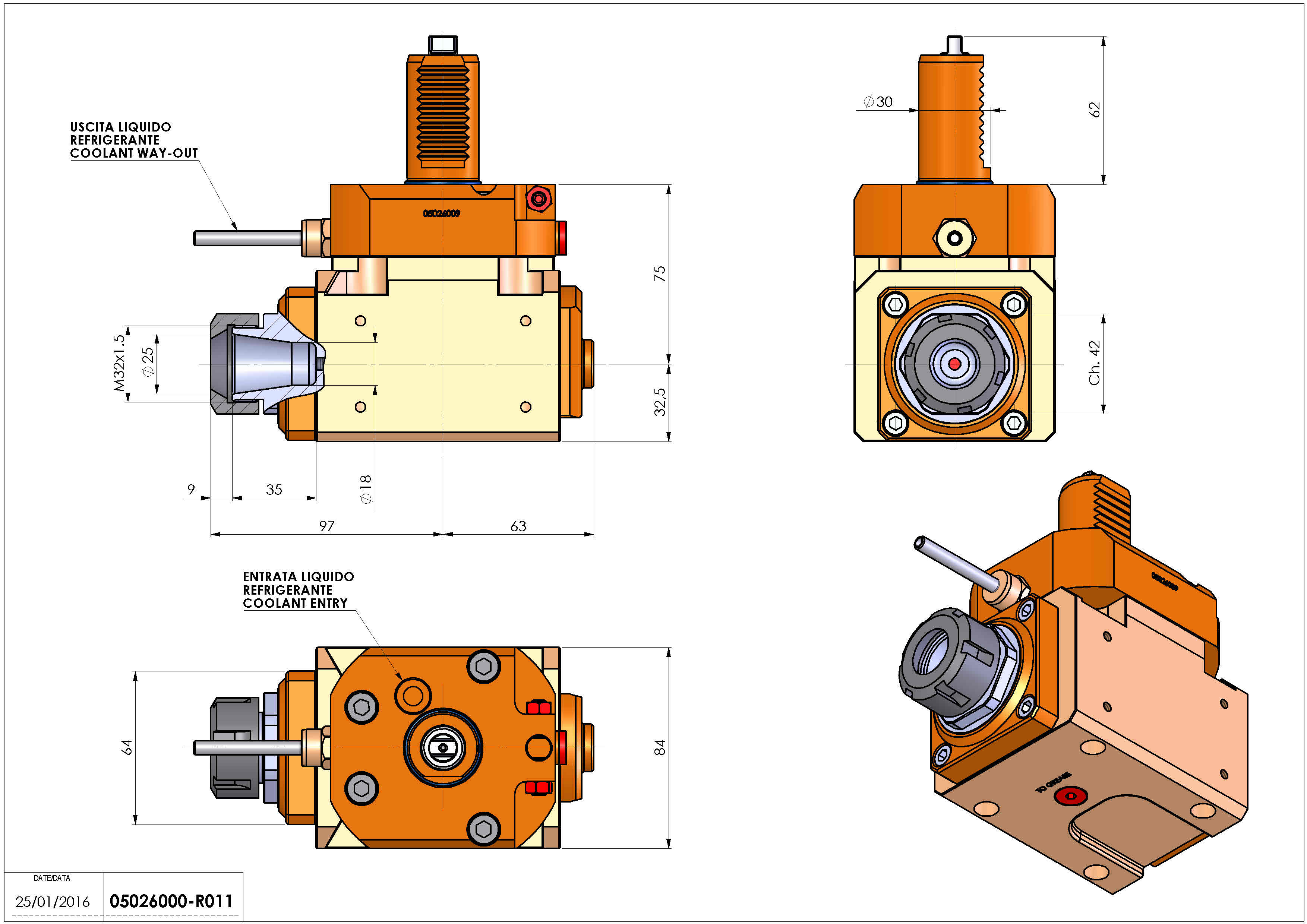Technical image - LT-A VDI30 ER25 R 1:2 H75 TZ.