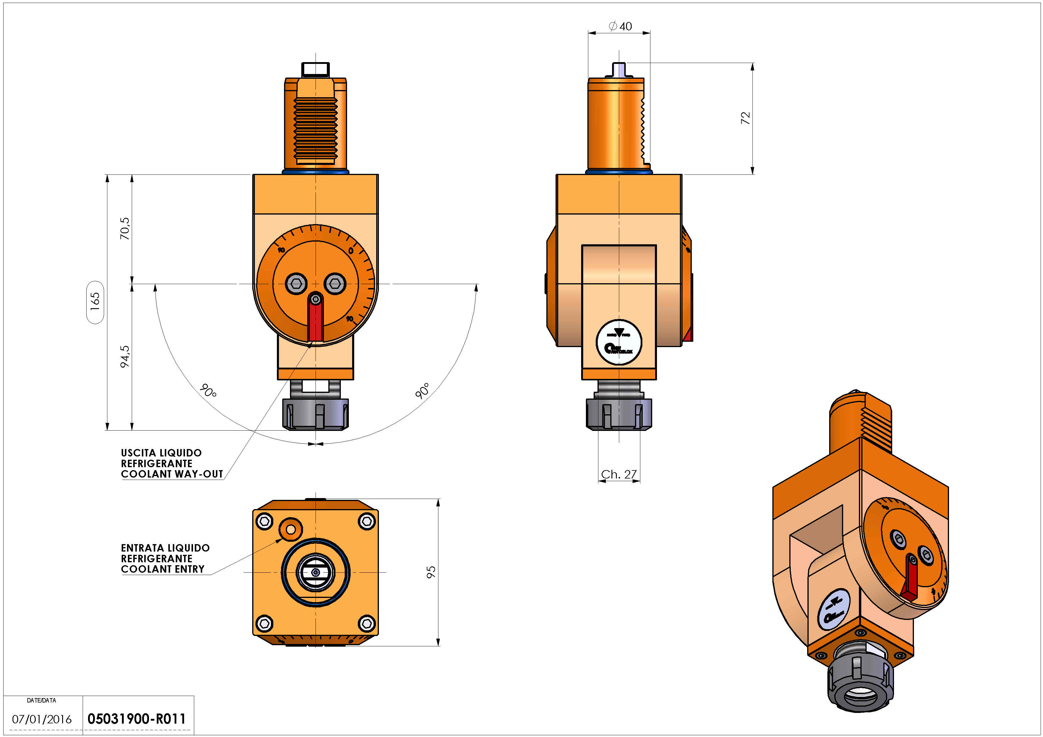 Technical image - LT-T VDI40 ER25 H71-165 TW-TZ.