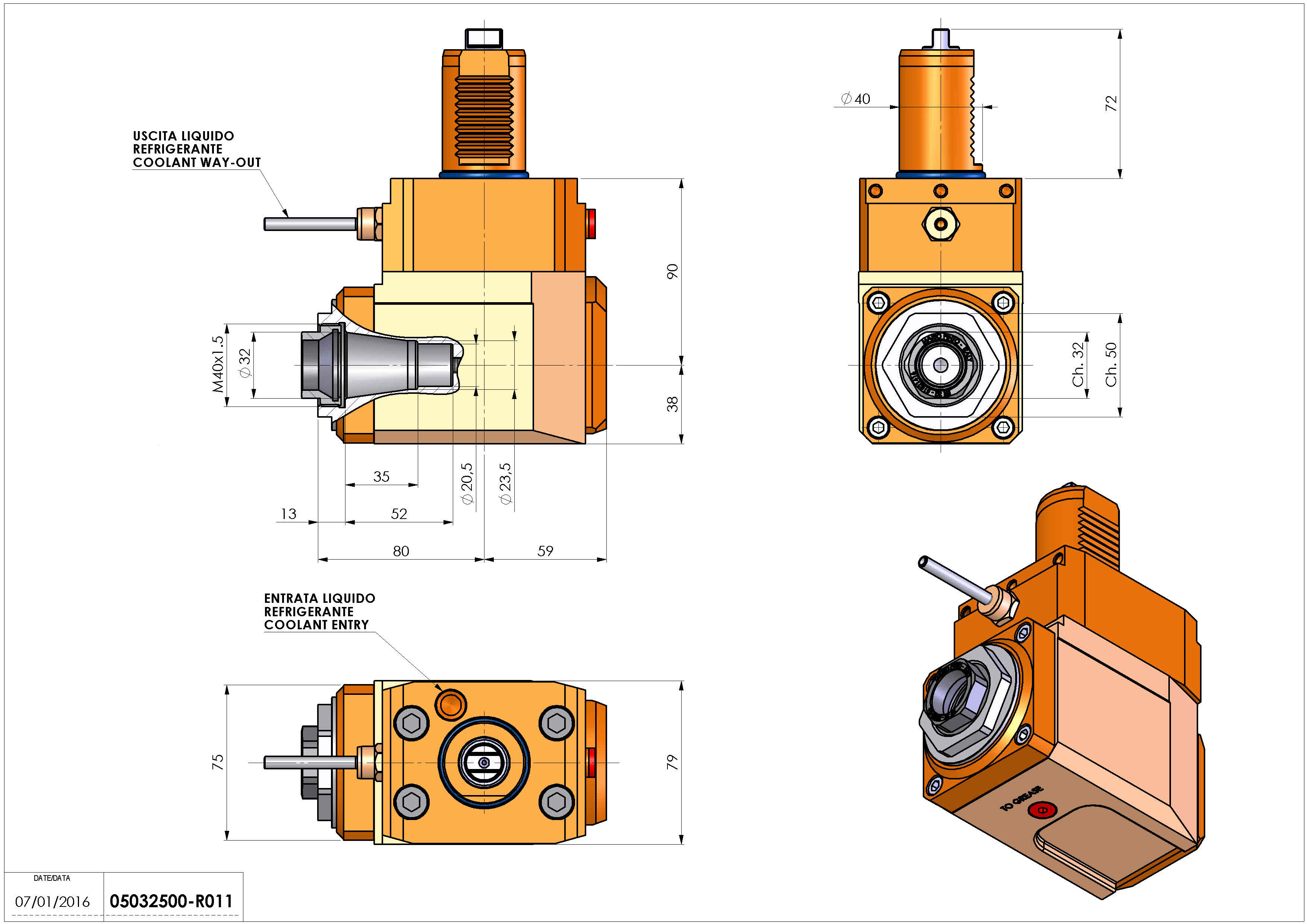 Technical image - LT-A VDI40 ER32F R H90 TW.