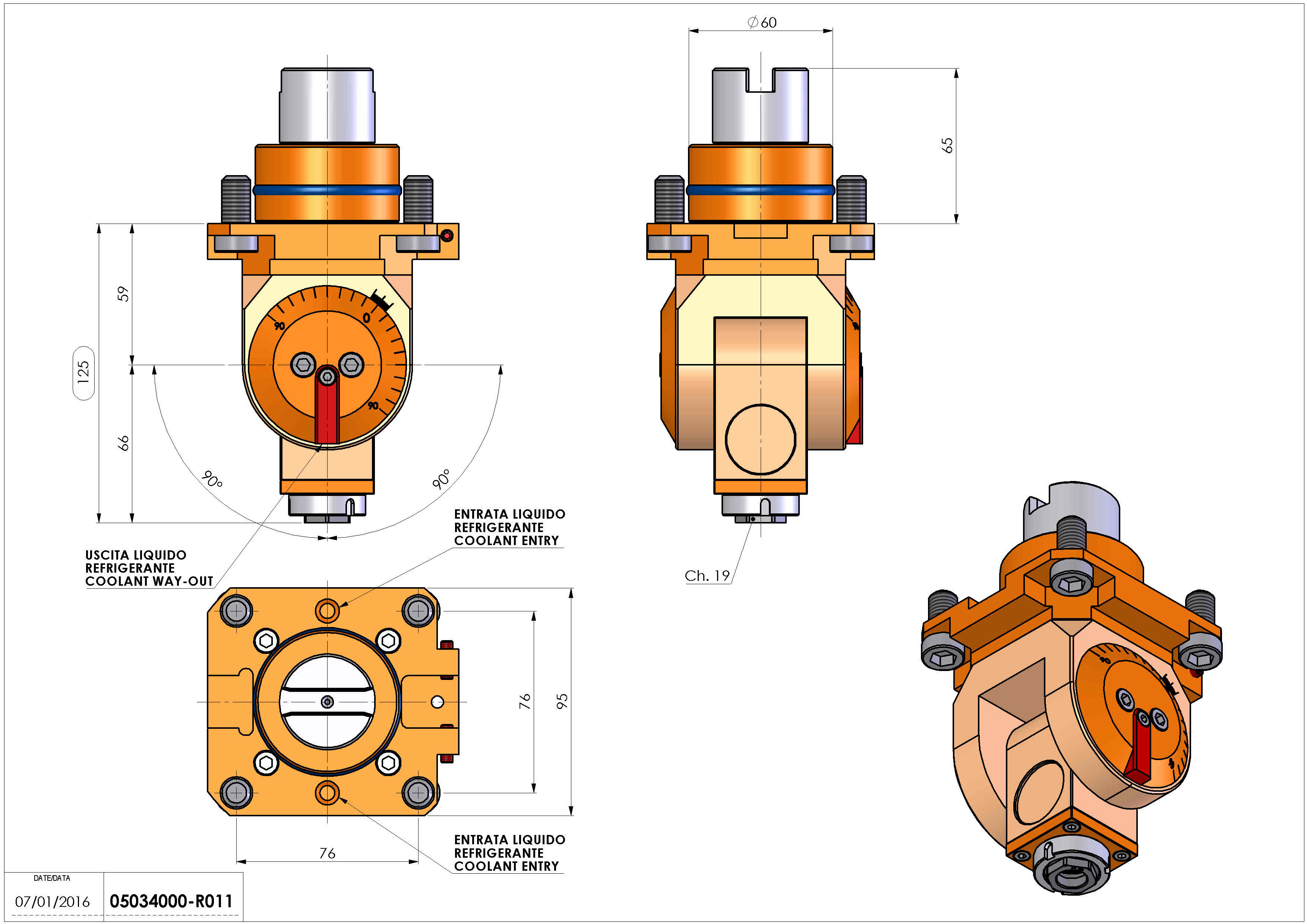 Technical image - LT-T D60 ER16F H59-128 TW.