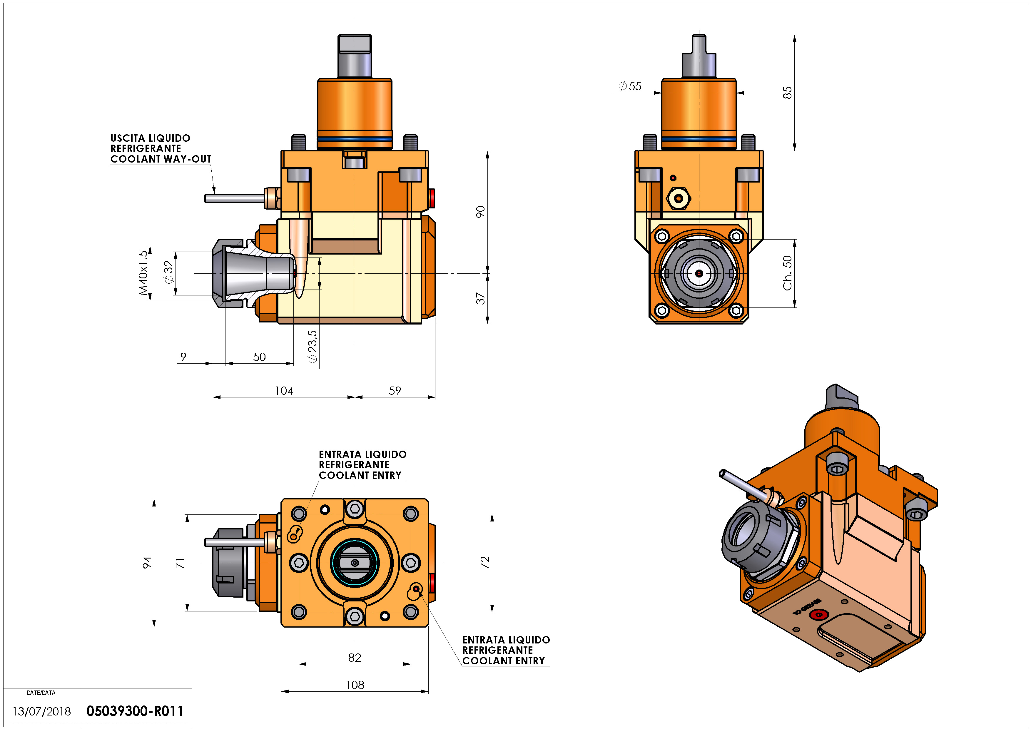 Technical image - LT-A D55 ER32 LR H90.