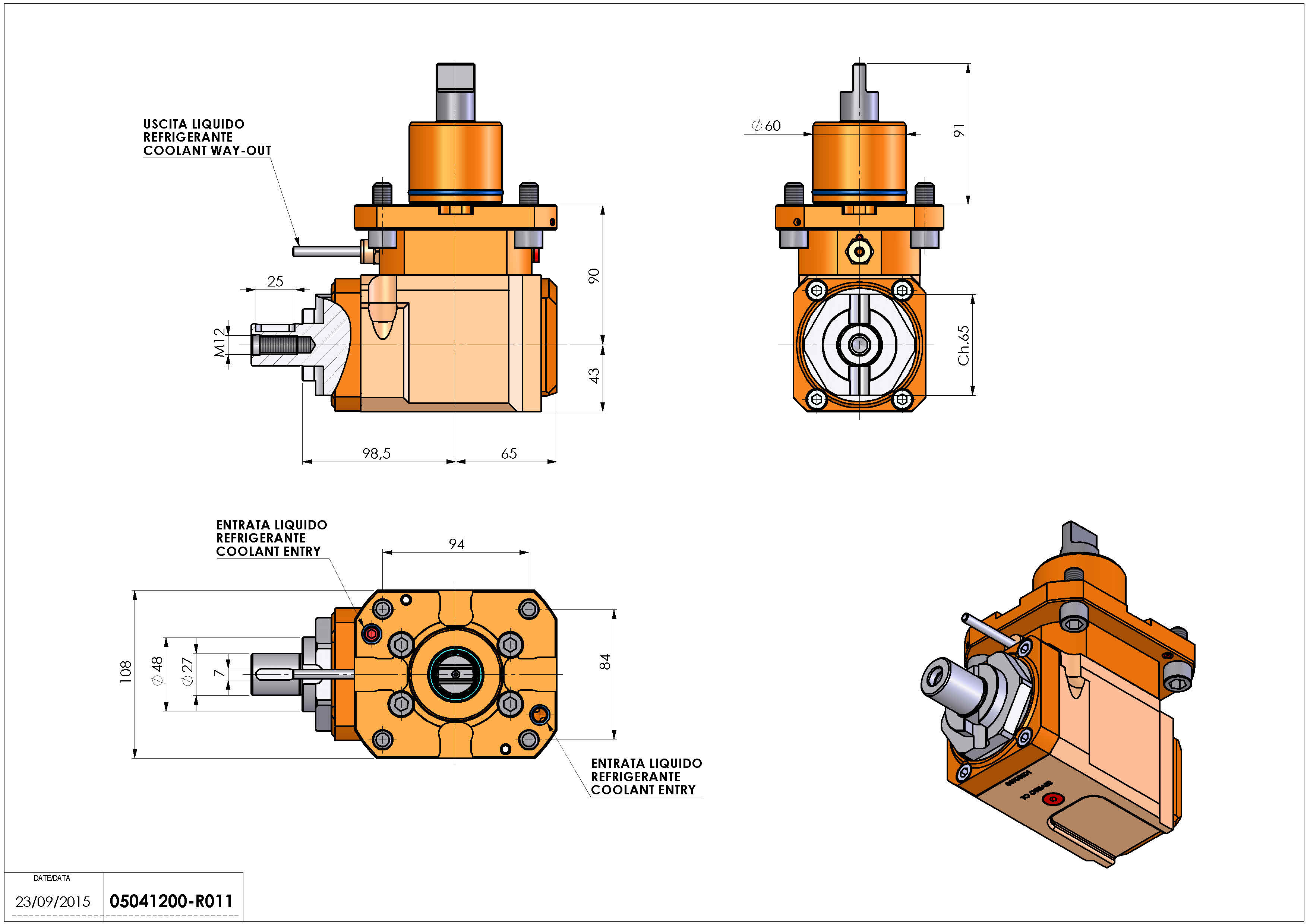 Technical image - LT-A D60 DIN138-27 L-R H90.
