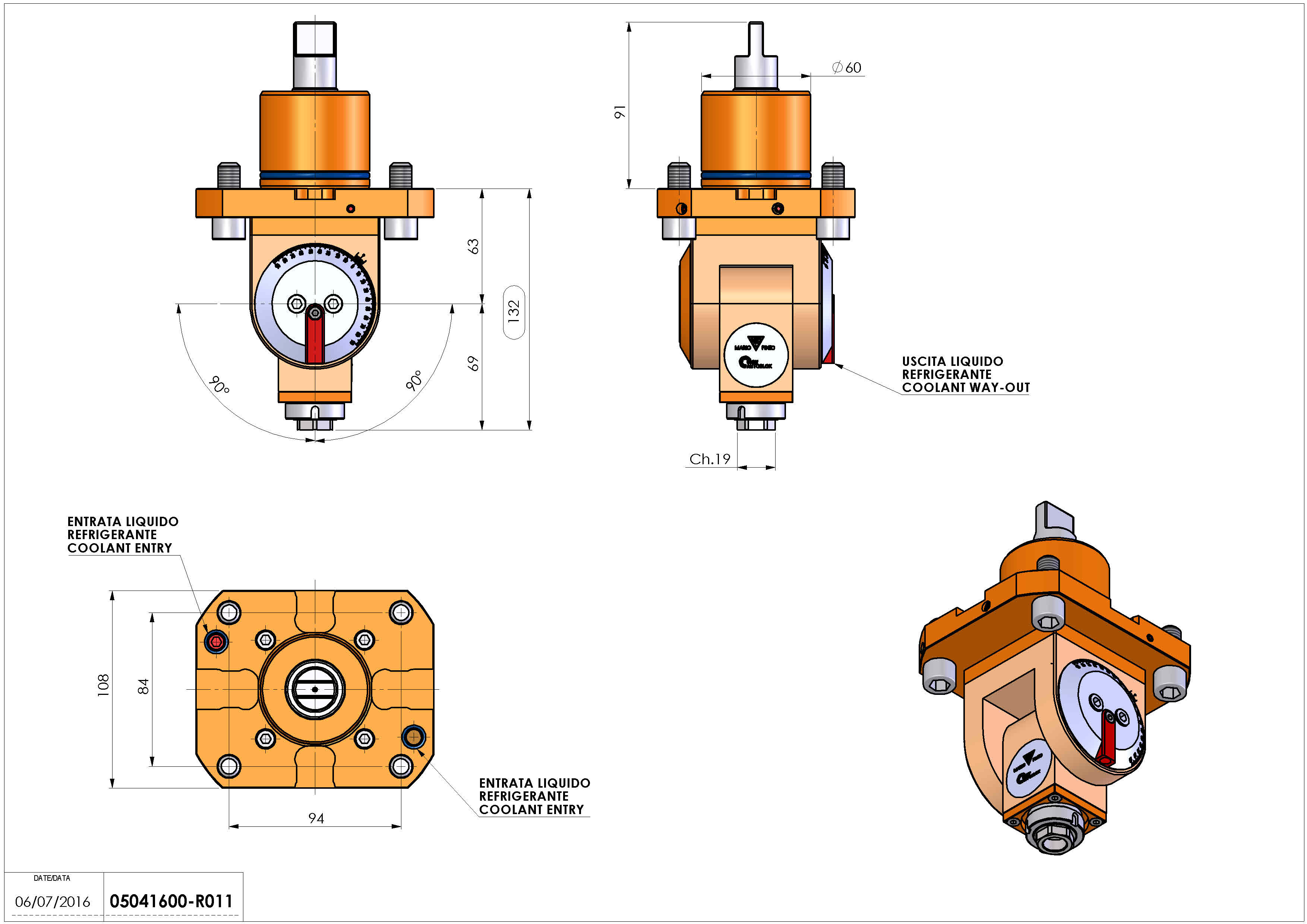 Technical image - LT-T D60 ER16F H63-132 MS.