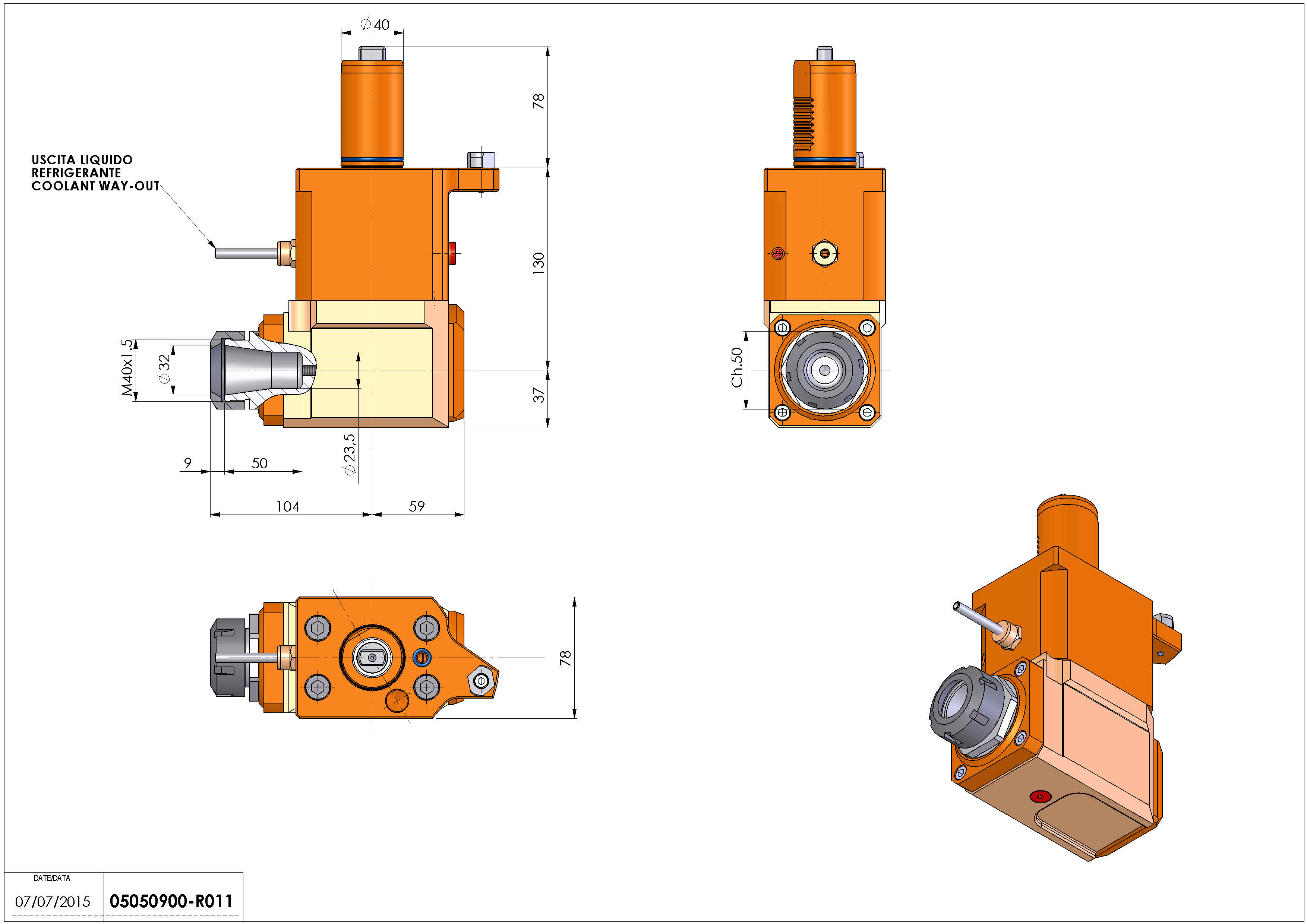 Technical image - LT-A VDI40 ER32 L H130 MZ.