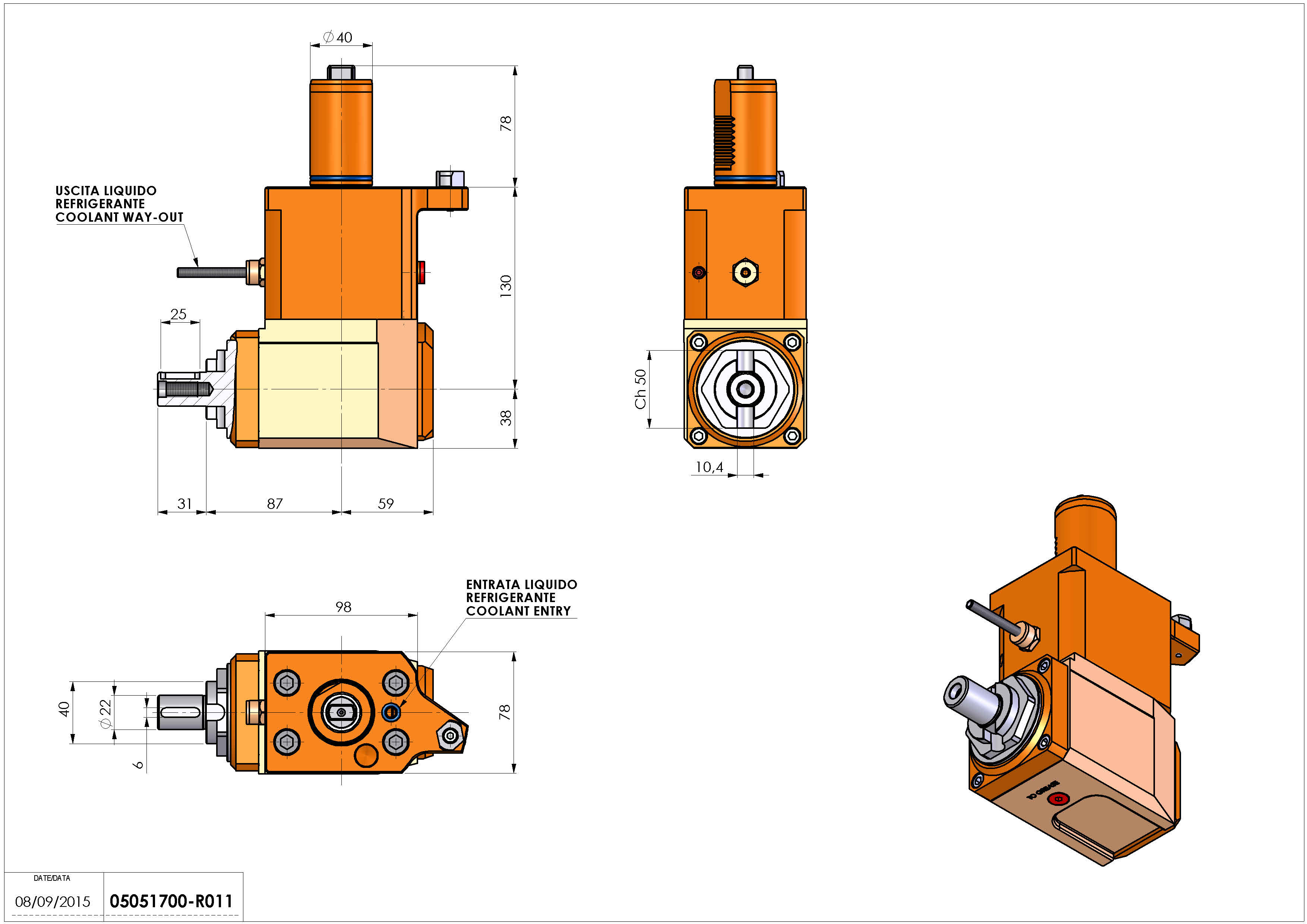 Technical image - LT-A VDI40 DIN138-22 L H130 MZ.
