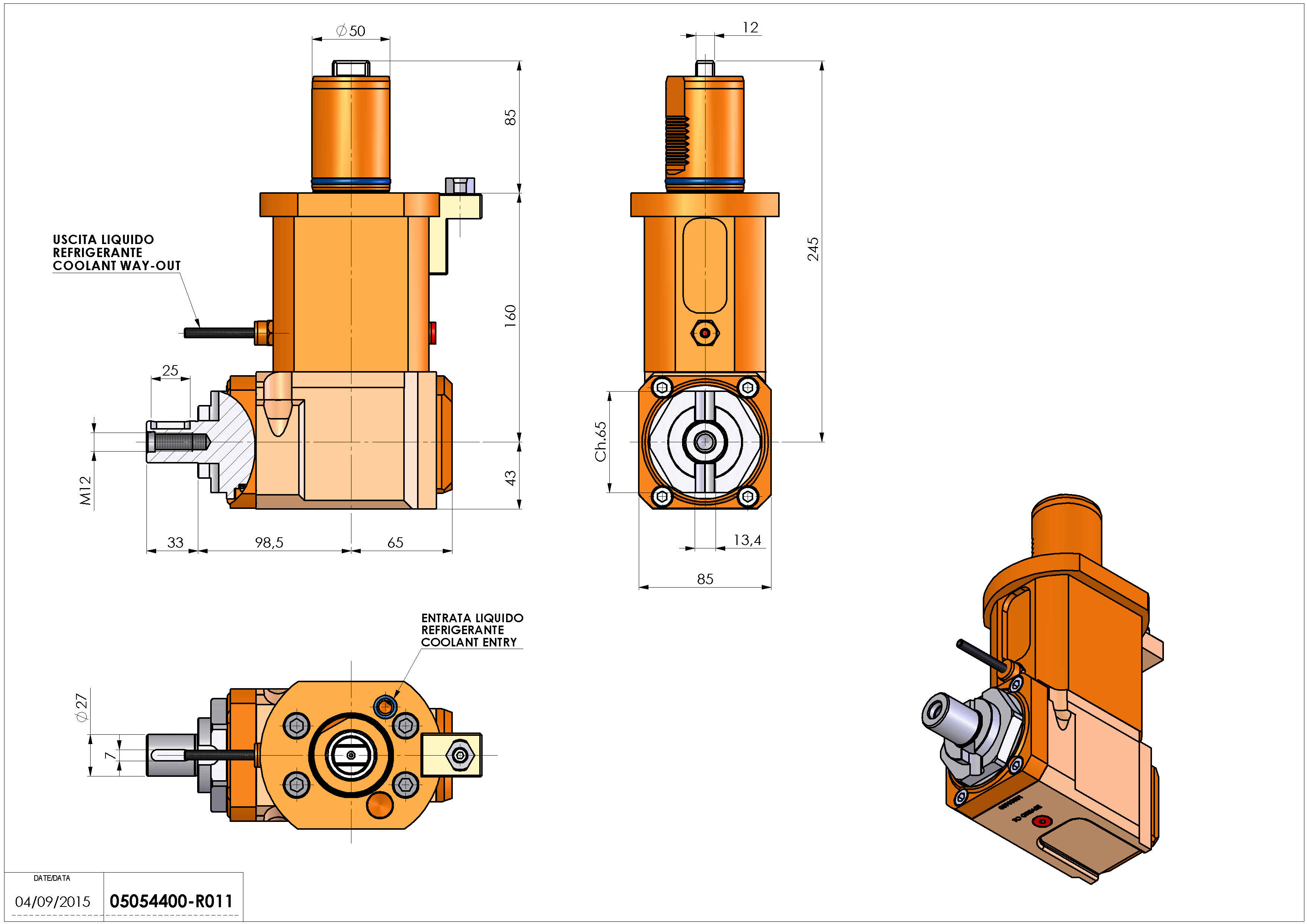 Technical image - LT-A VDI50 DIN138-27 L H160 MZ.