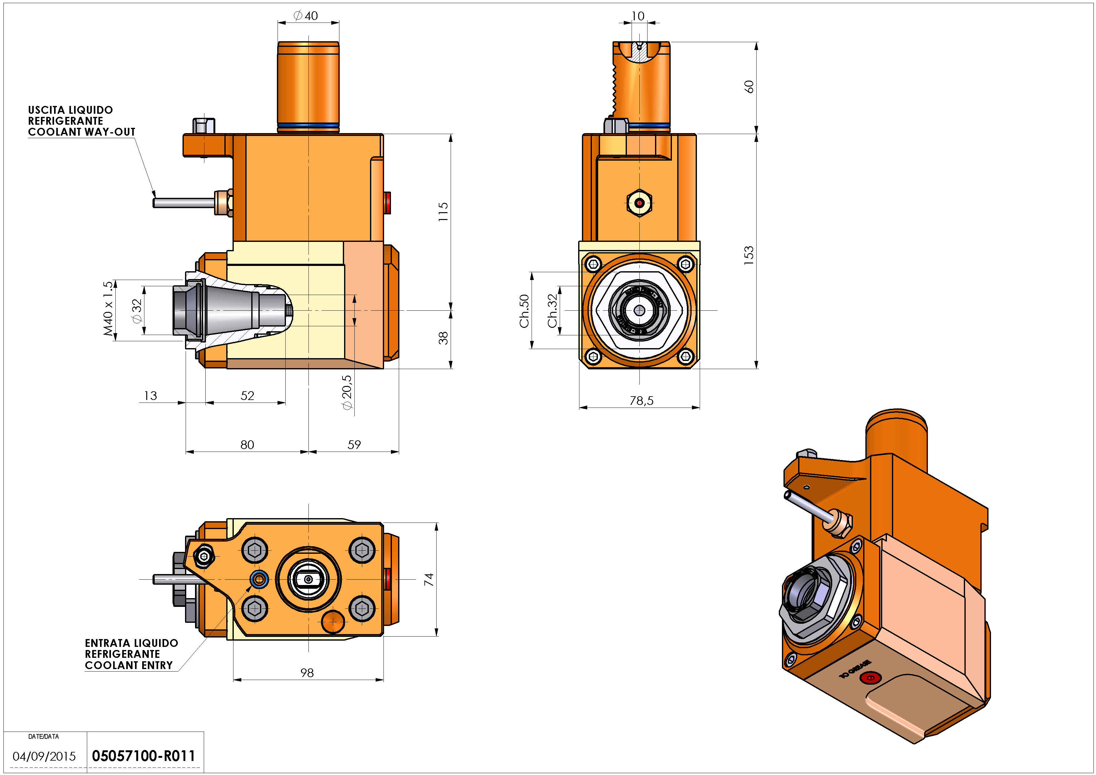 Technical image - LT-A VDI40 ER32F H115 MLTX MZ.