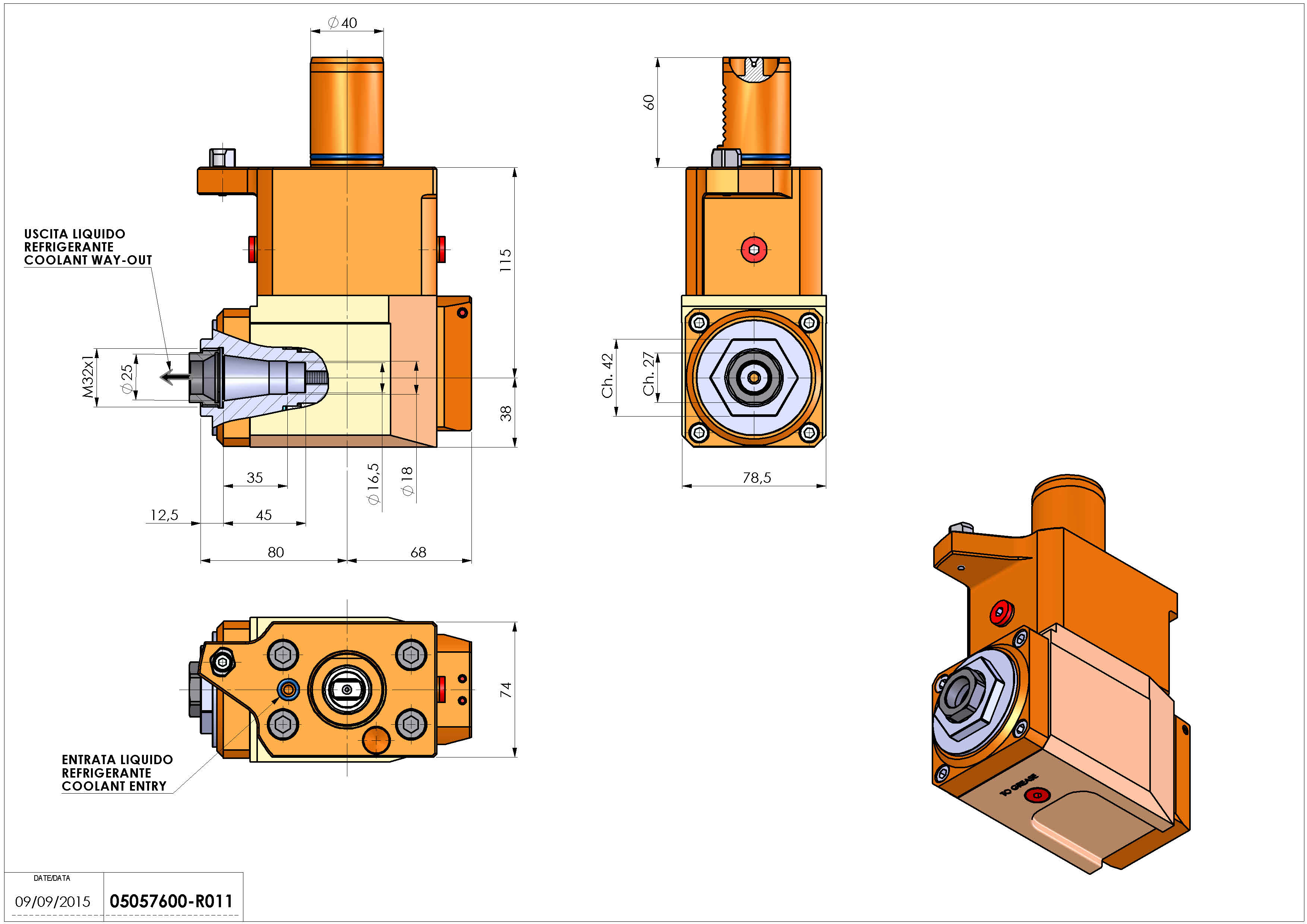 Technical image - LT-A VDI40 ER25F RF H115 M MZ.