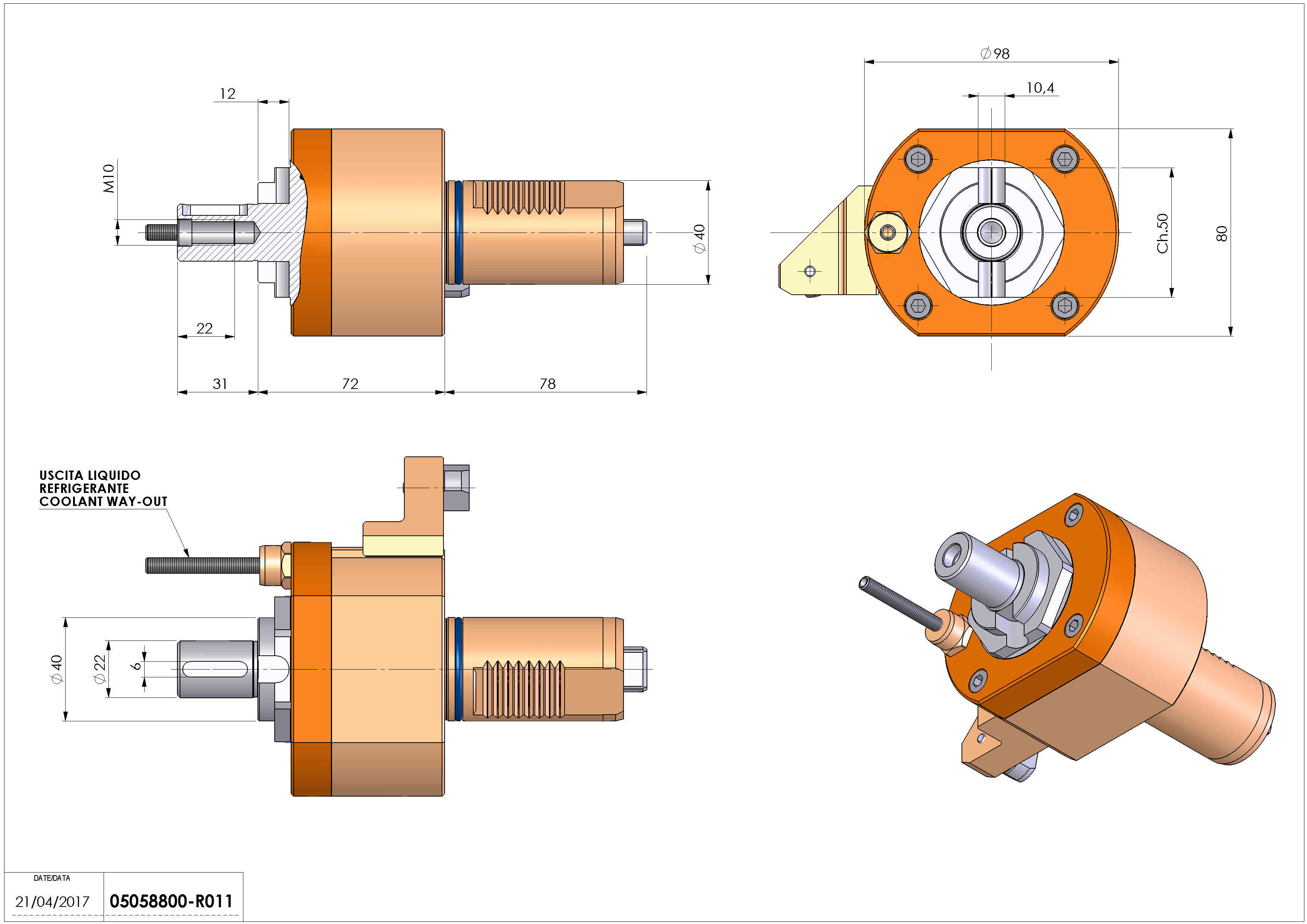 Technical image - LT-S VDI40 DIN138-22 H72 MZ.