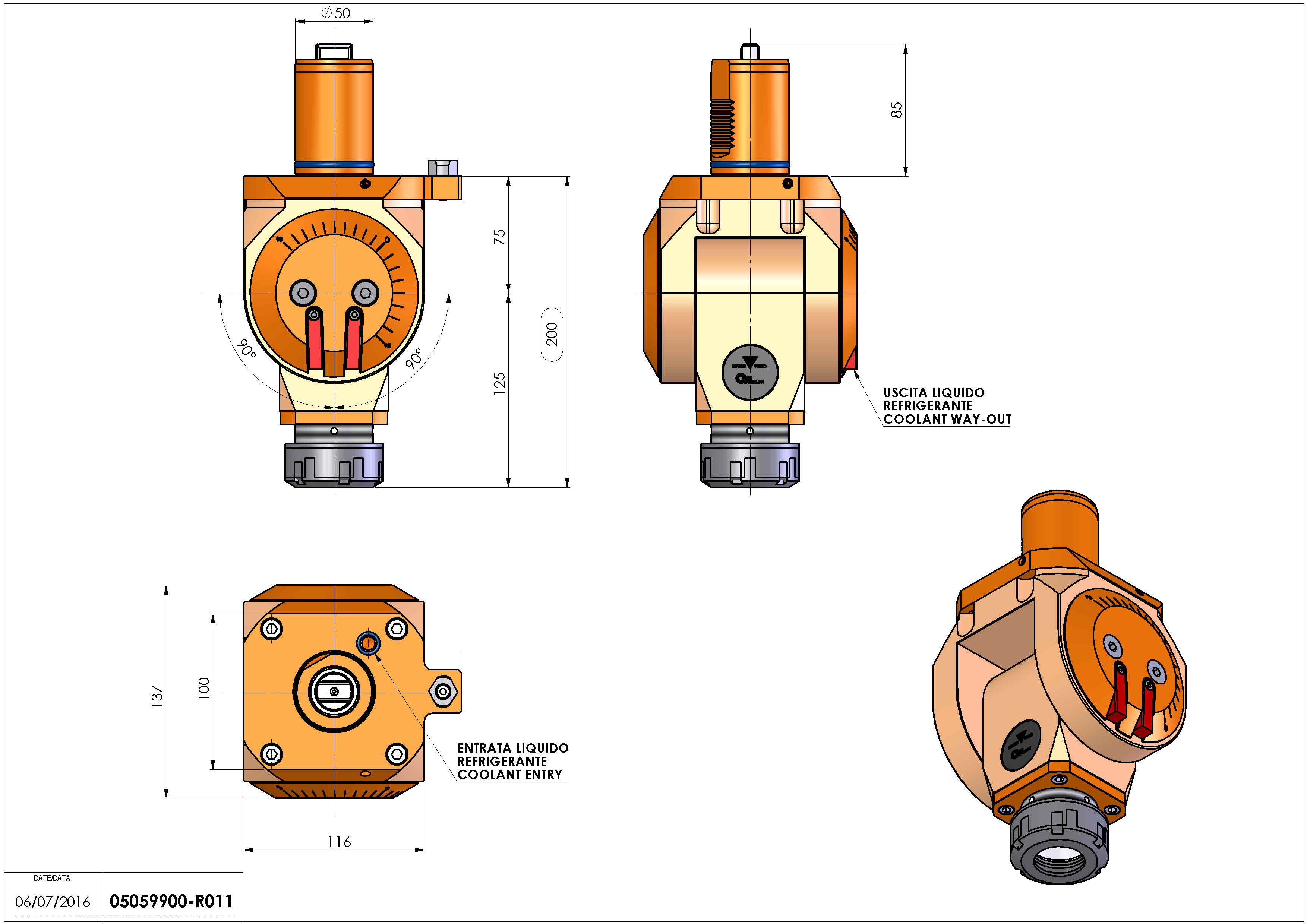 Technical image - LT-T VDI50 ER40 H75-200 MZ.