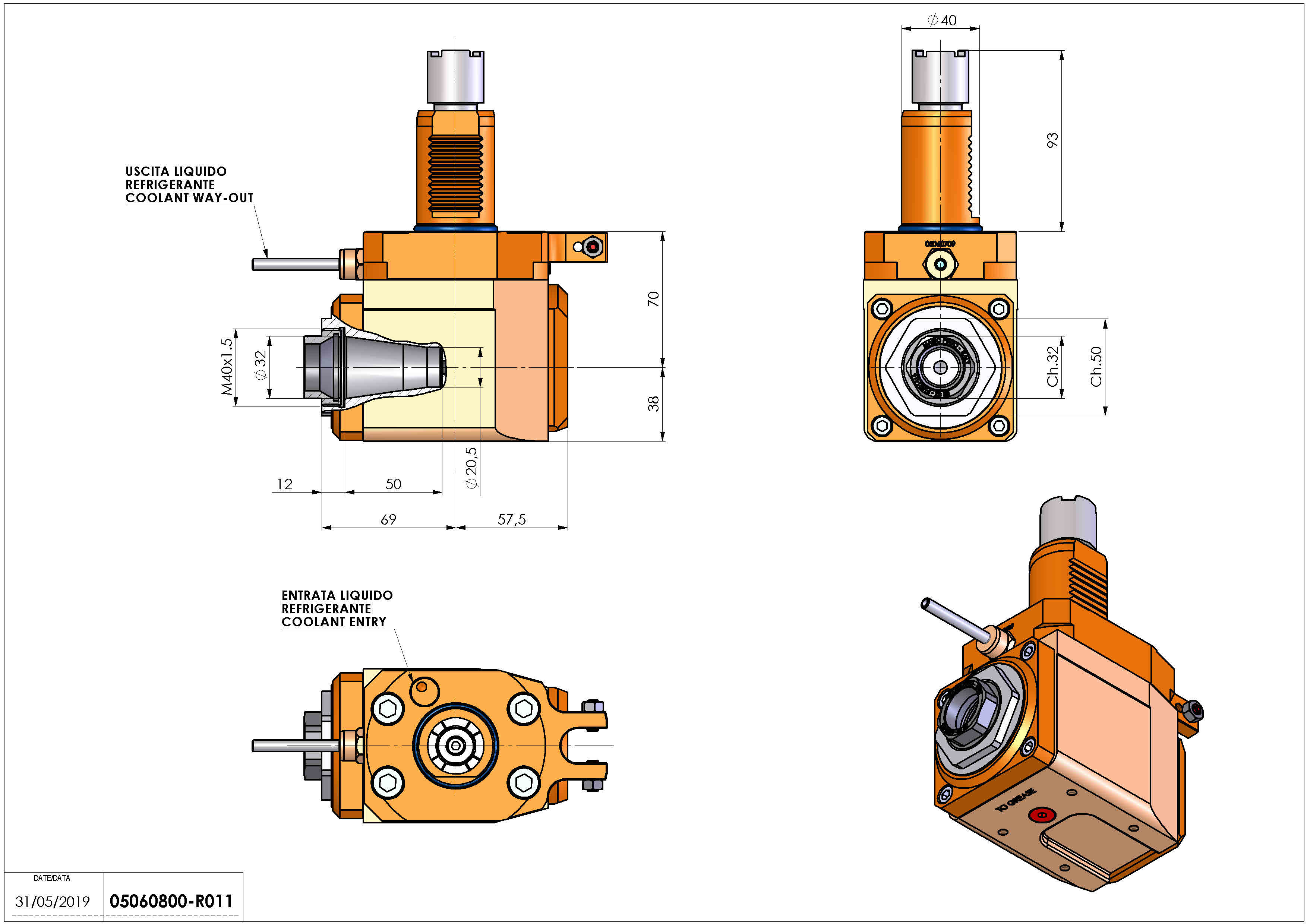 Technical image - LT-A VDI40 ER32F R H70.