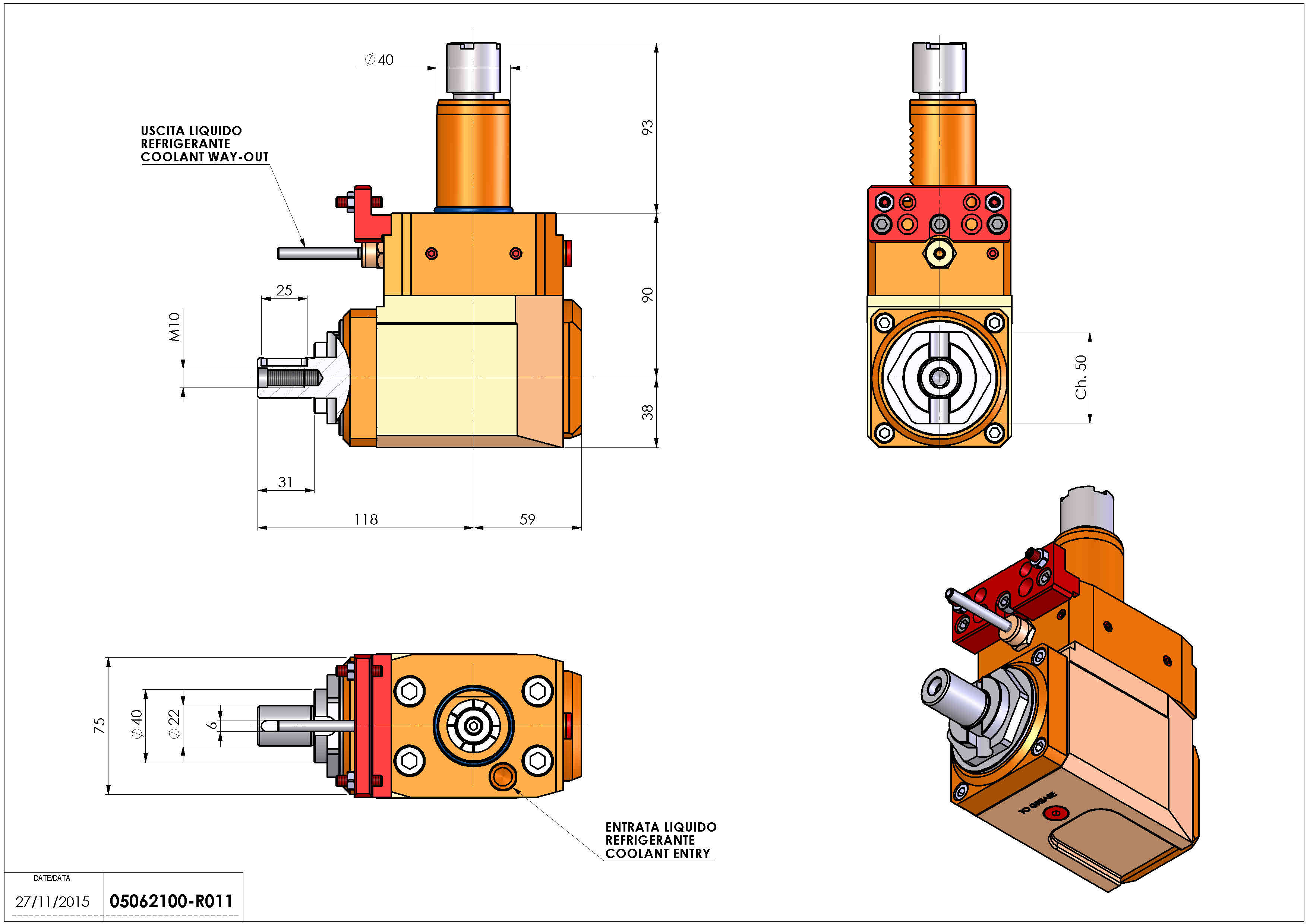 Technical image - LT-A VDI40 DIN138-22 L H90 OK.