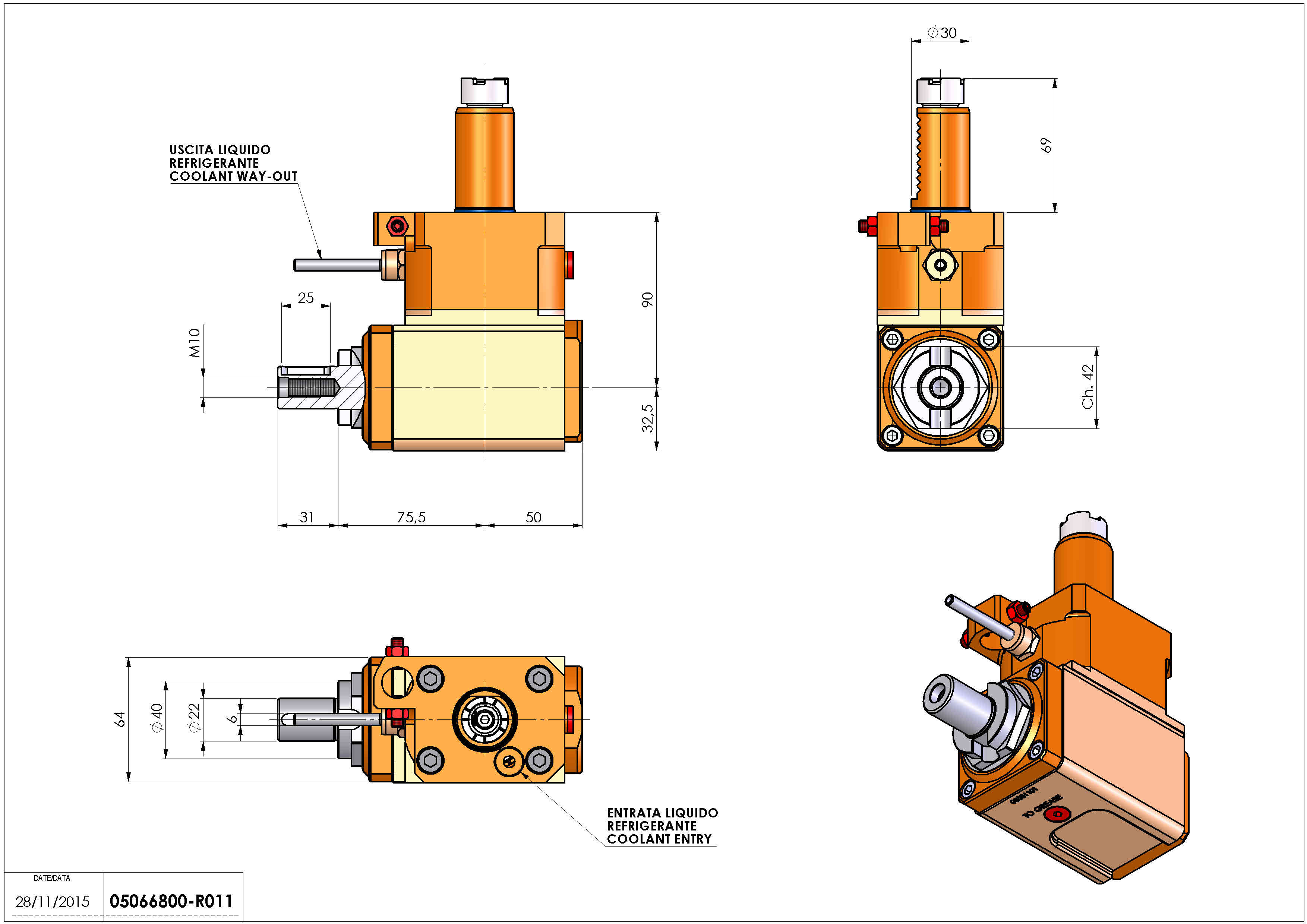 Technical image - LT-A VDI30 DIN138-22 L H90 OK.