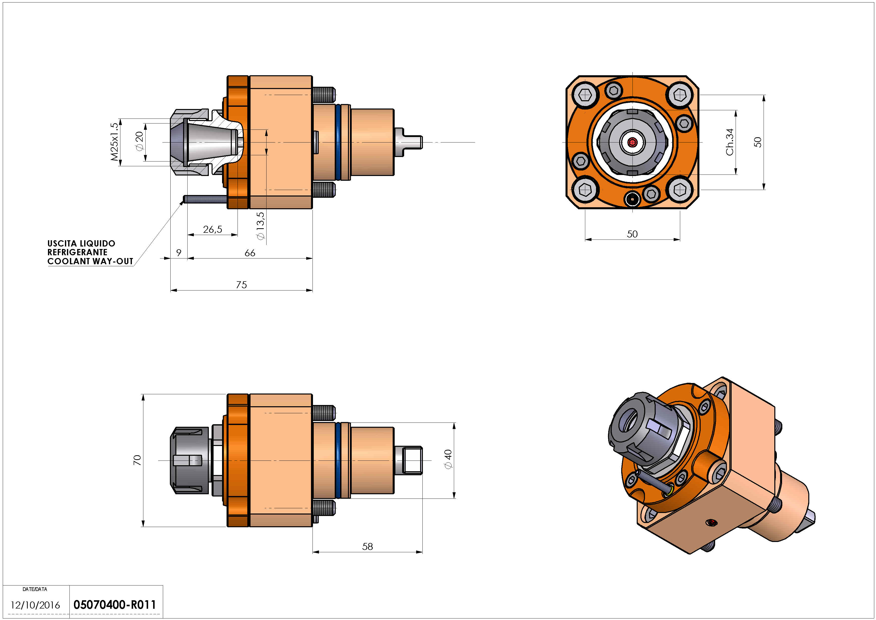 Technical image - LT-S D40 ER20 H75 BI.