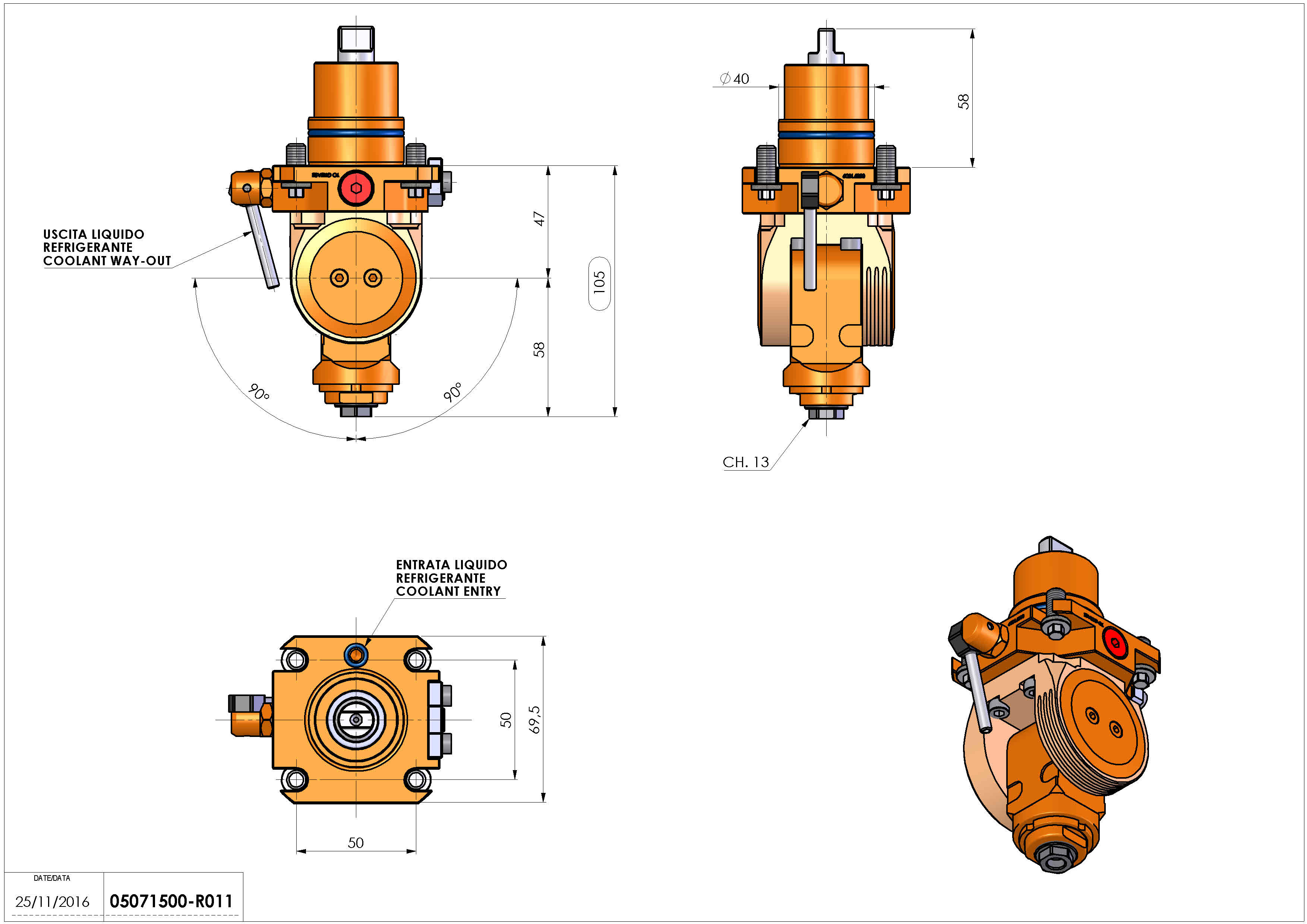 Technical image - LT-T D40 ER11F H47-105 BI.