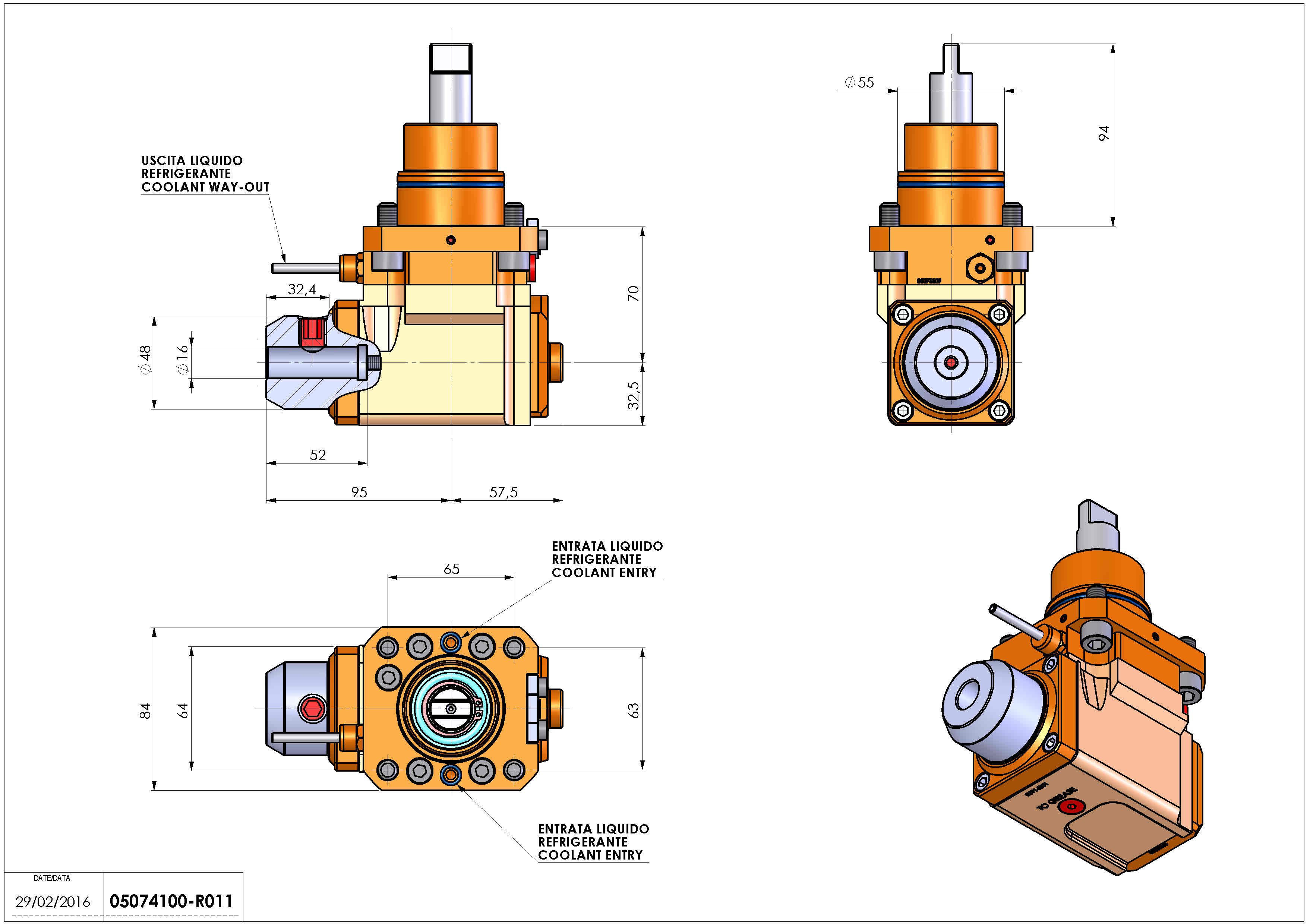 Technical image - LT-A D55 WELDON-16 LR H70 BI.