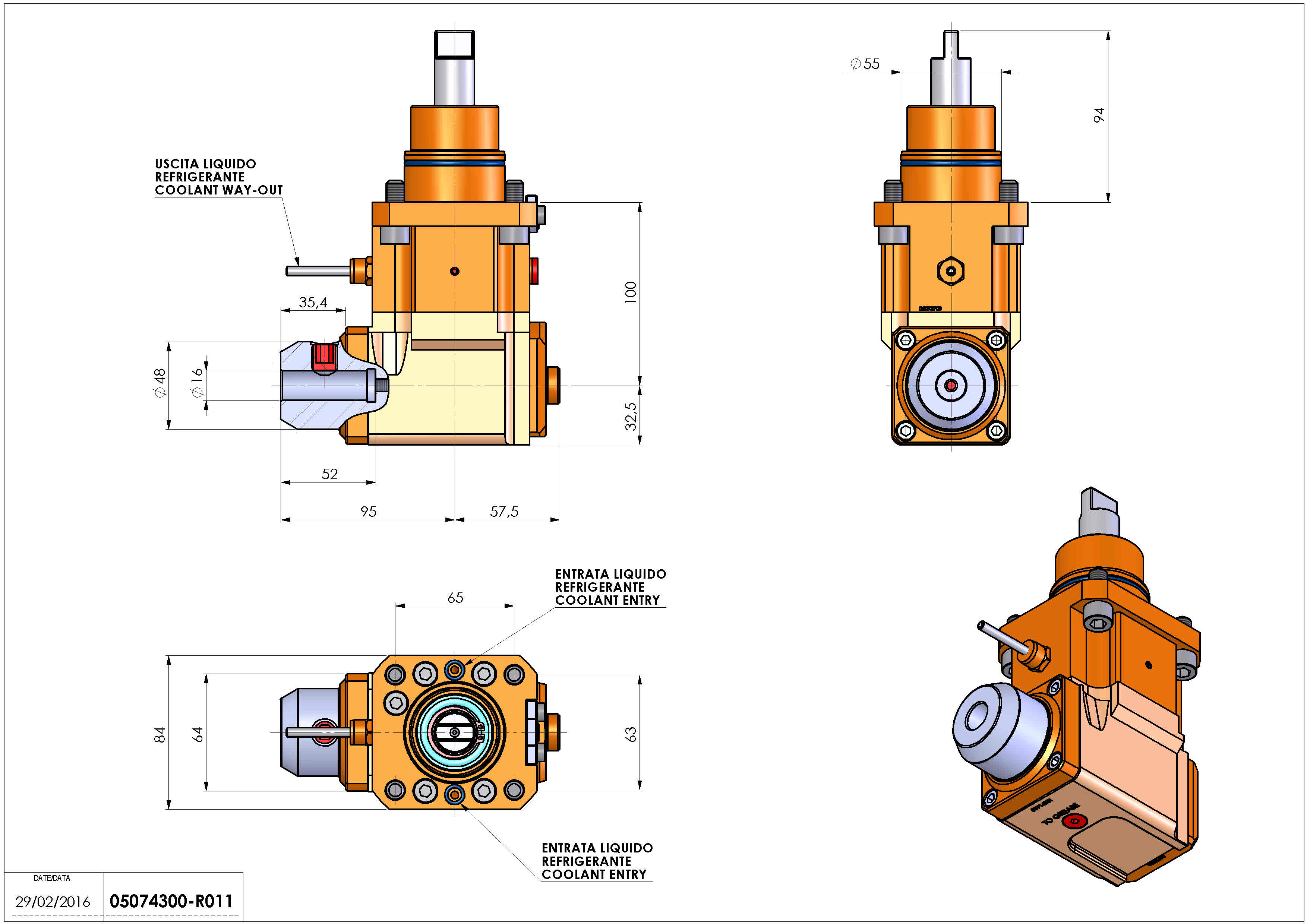 Technical image - LT-A D55 WELDON-16 LR H100 BI.