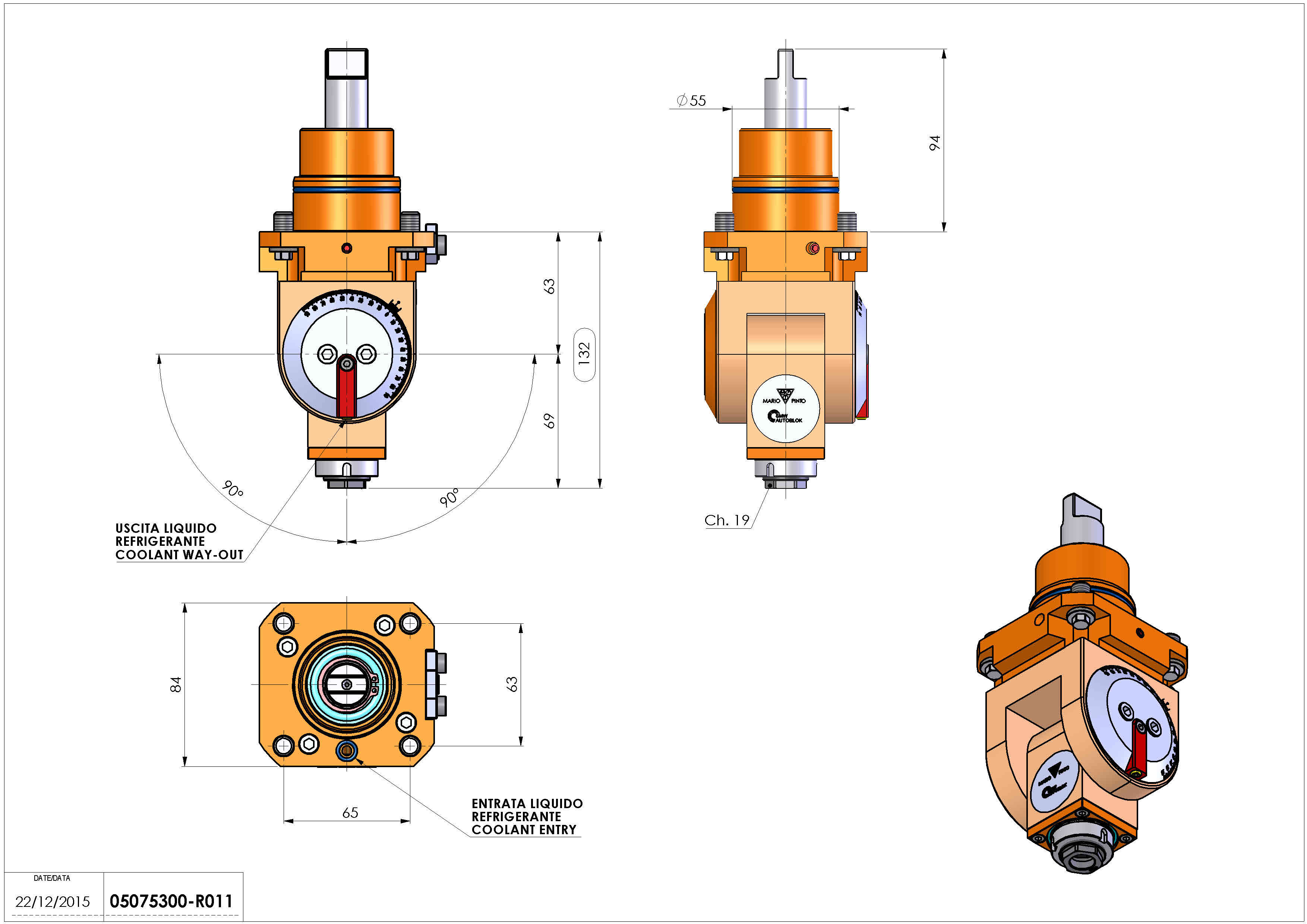 Technical image - LT-T D55 ER16F H63-132 BI.