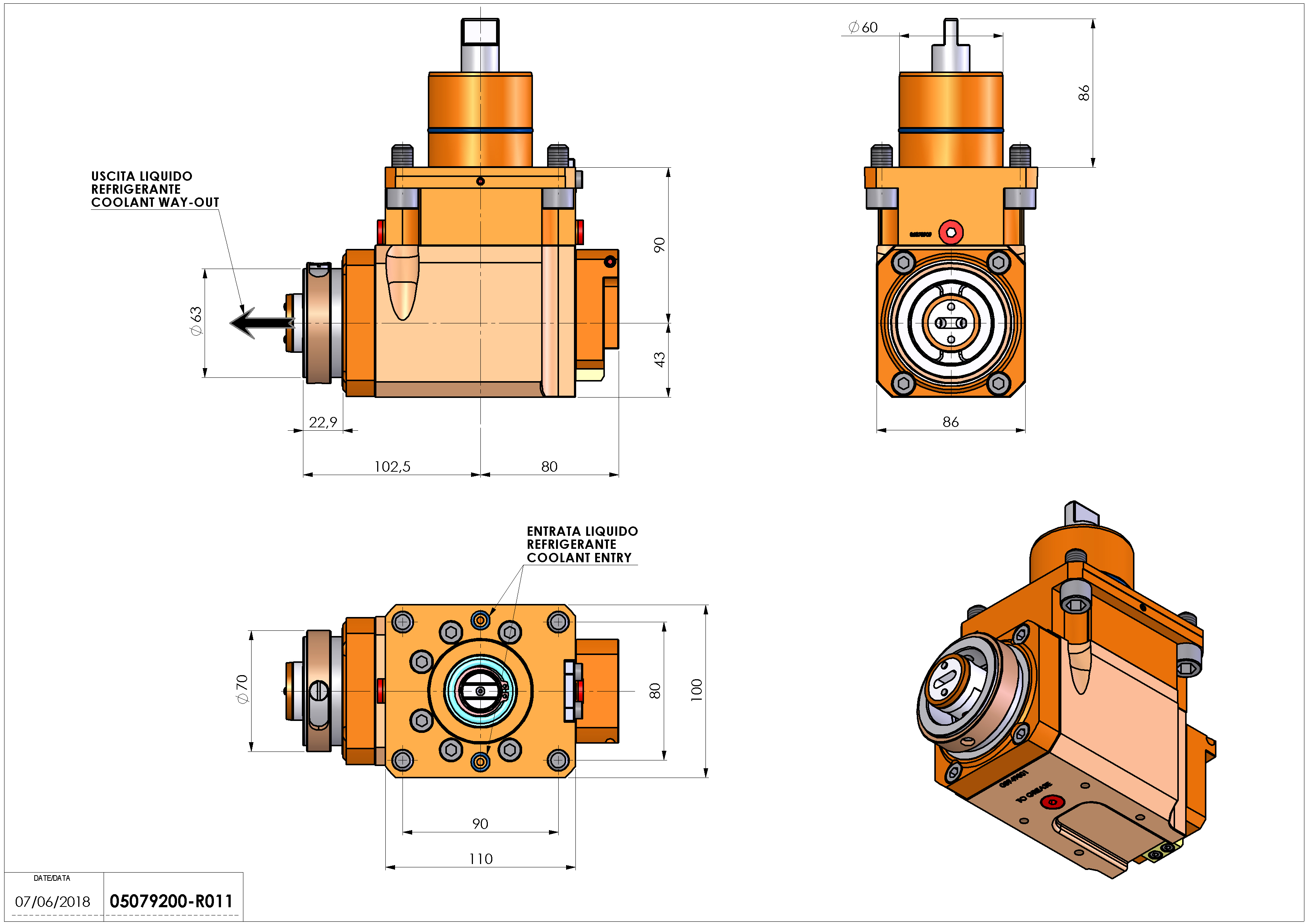 Technical image - LT-A D60 HSK63 LR HRF H90.