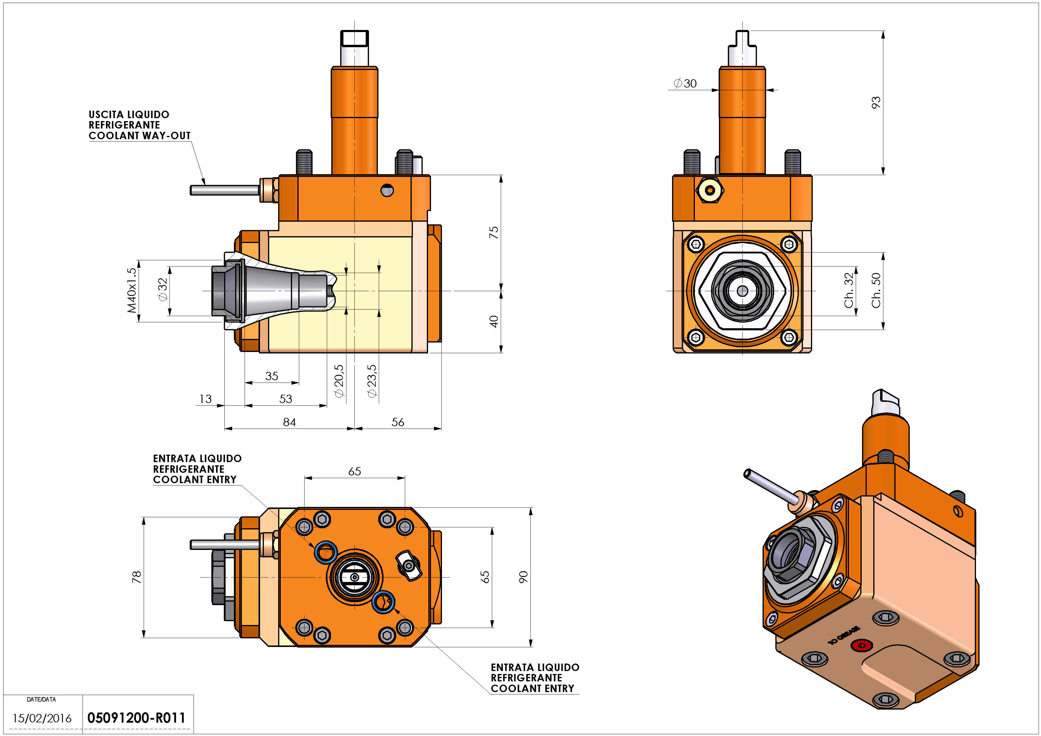 Technical image - LT-A D30 ER32-F L-R H75 ROMI.