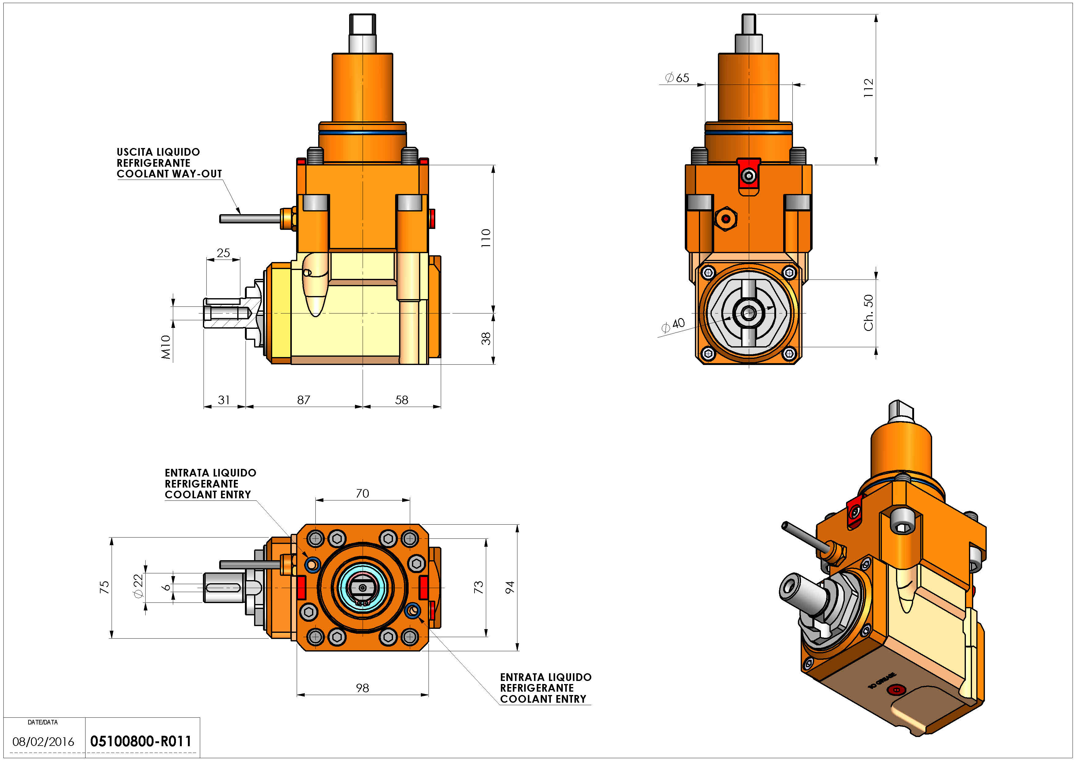Technical image - LT-A BMT65 DIN-22 L-R H110 K-W.