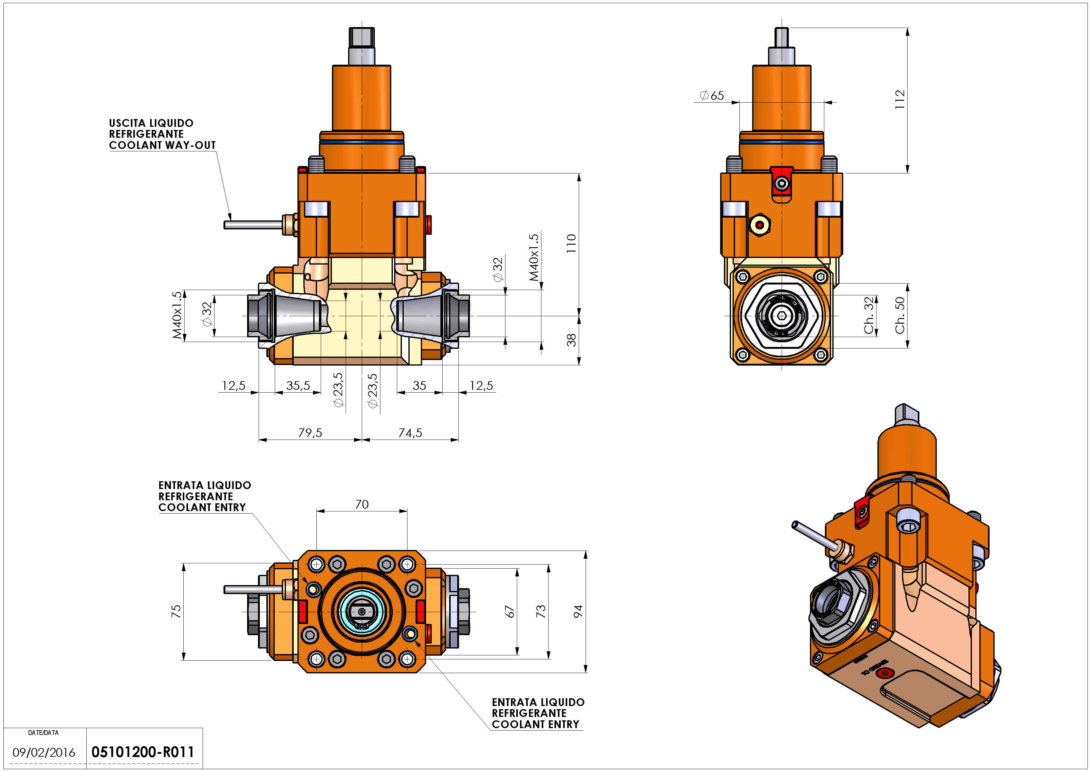 Technical image - LT-A BMT65 ER32F-32F H110 K-W.