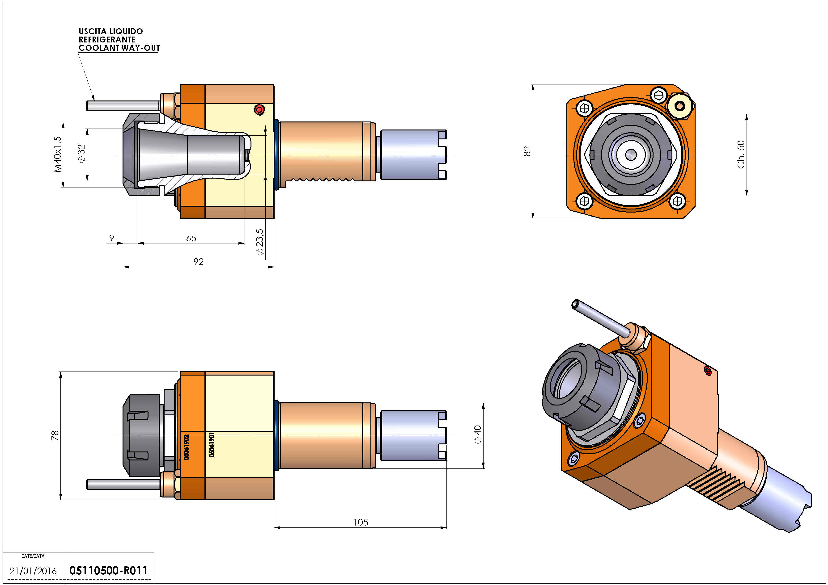 Technical image - LT-S VDI40 ER32 H83 HA.