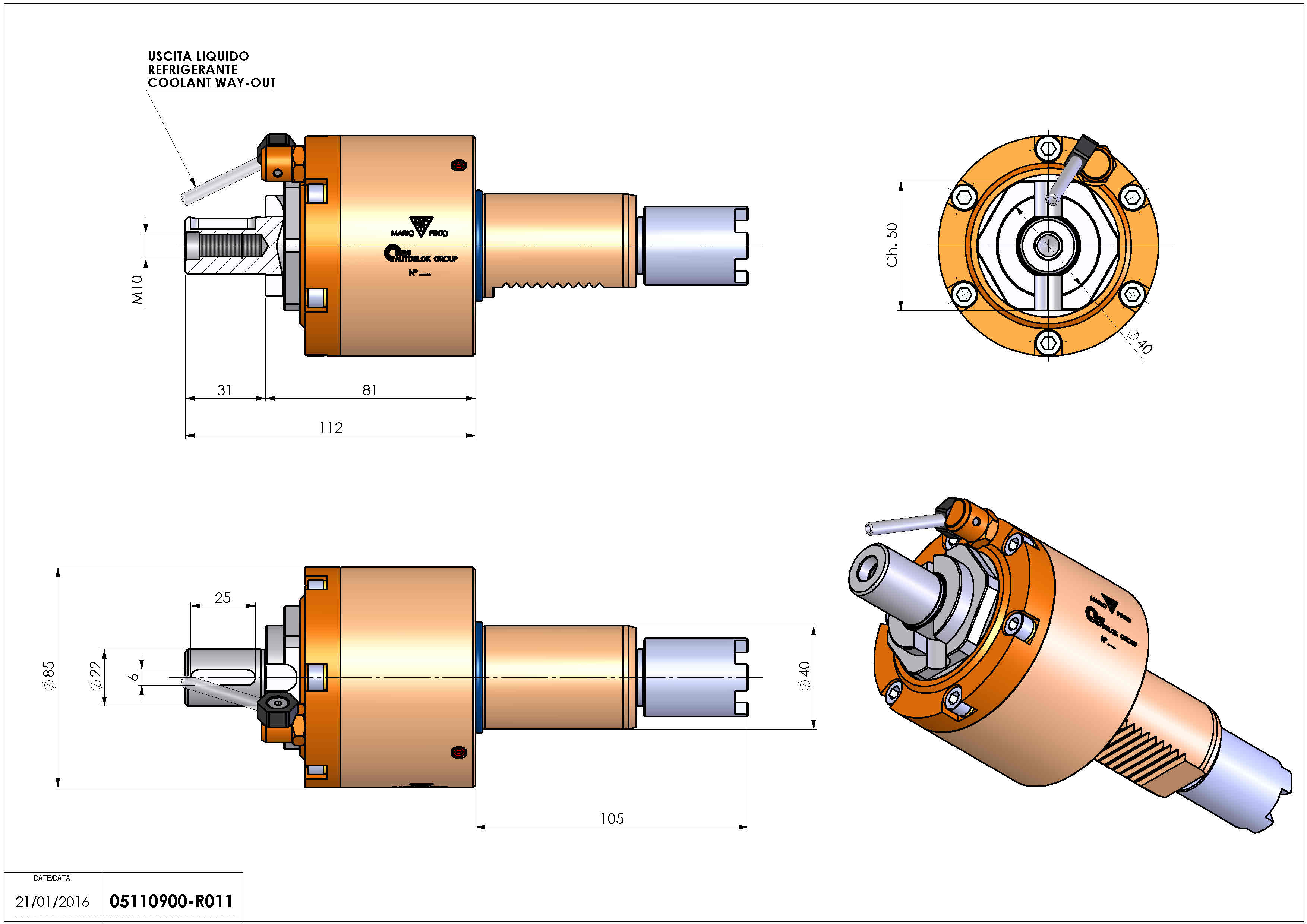 Technical image - LT-S VDI40 DIN22 H81 105 HA.