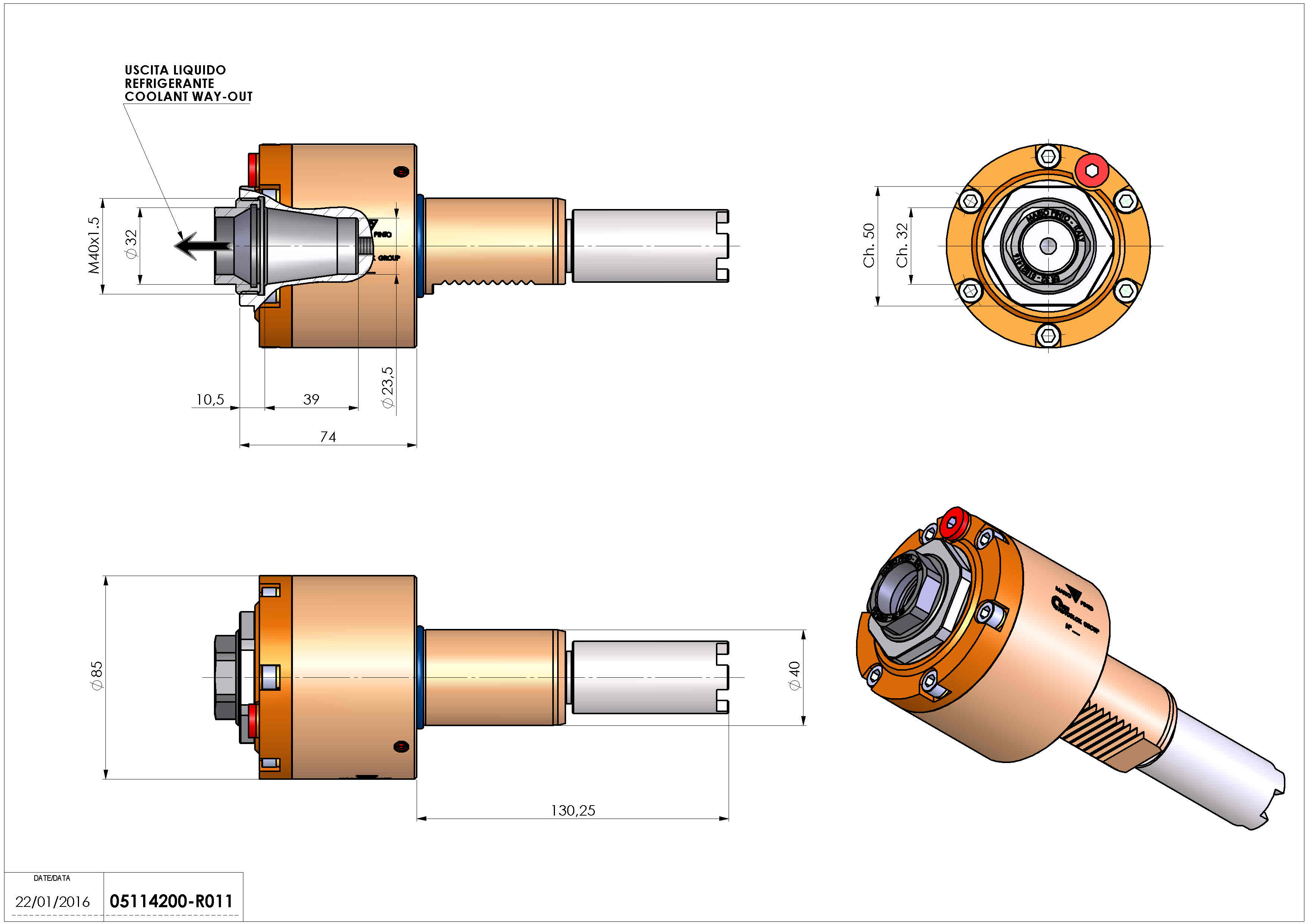 Technical image - LT-S VDI40 ER32F RF H74 130 HA.
