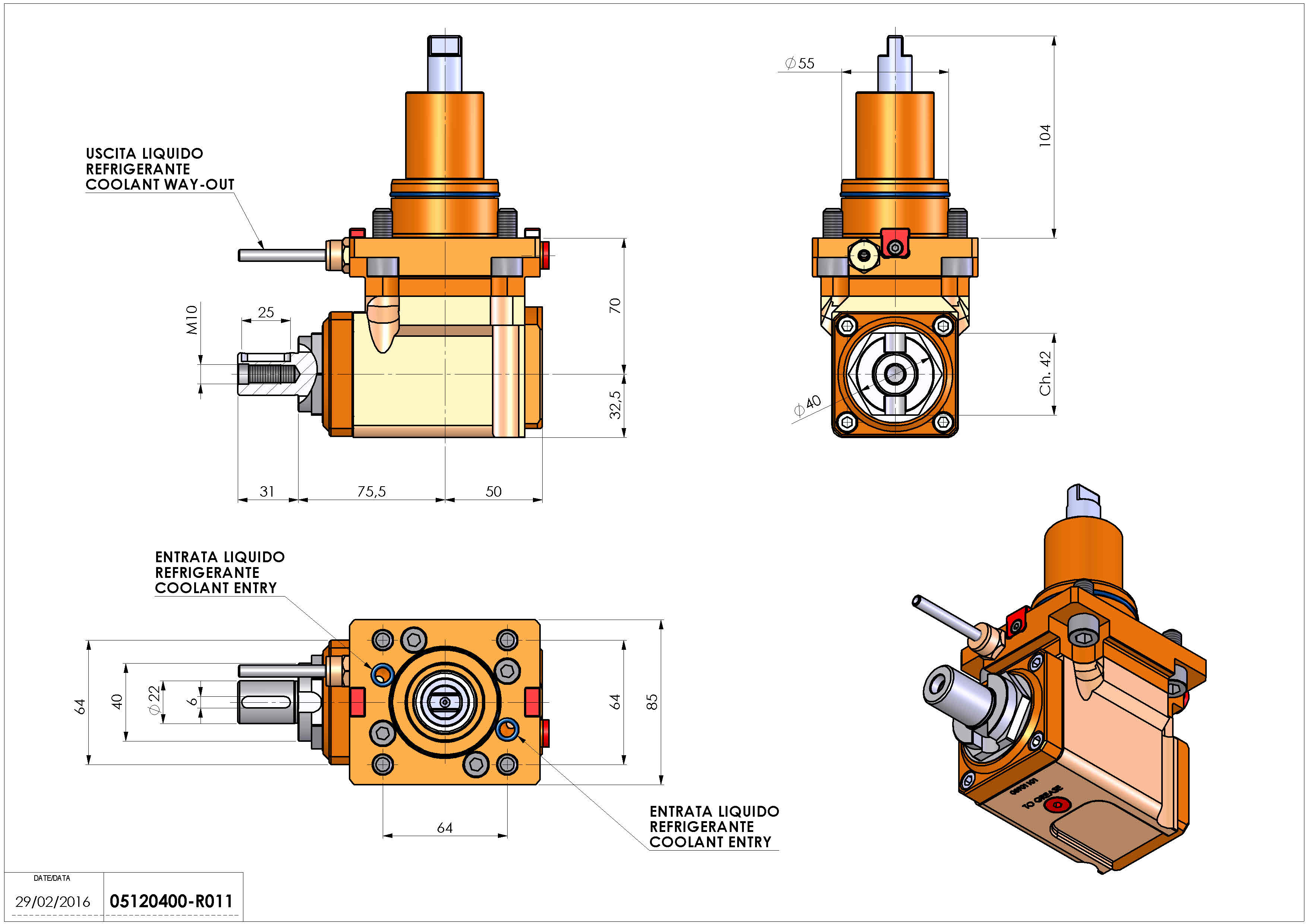 Technical image - LT-A BMT55 DIN138-22 H70 DW.