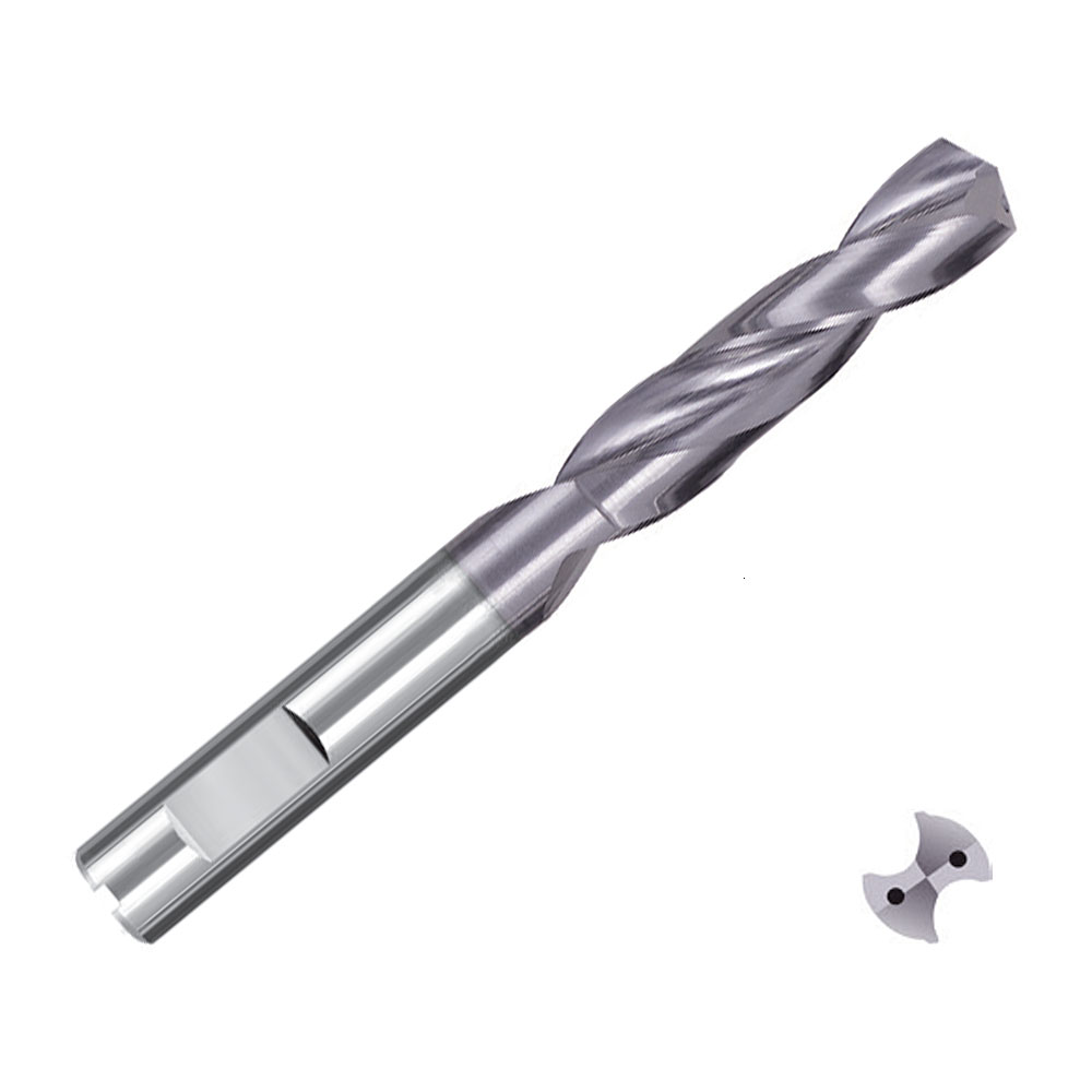 ZCC-CT 1634SU03C SU Series Solid Coated Carbide Through Coolant Twist Drill for General Purpose Drilling - 3xD Stub Drill..